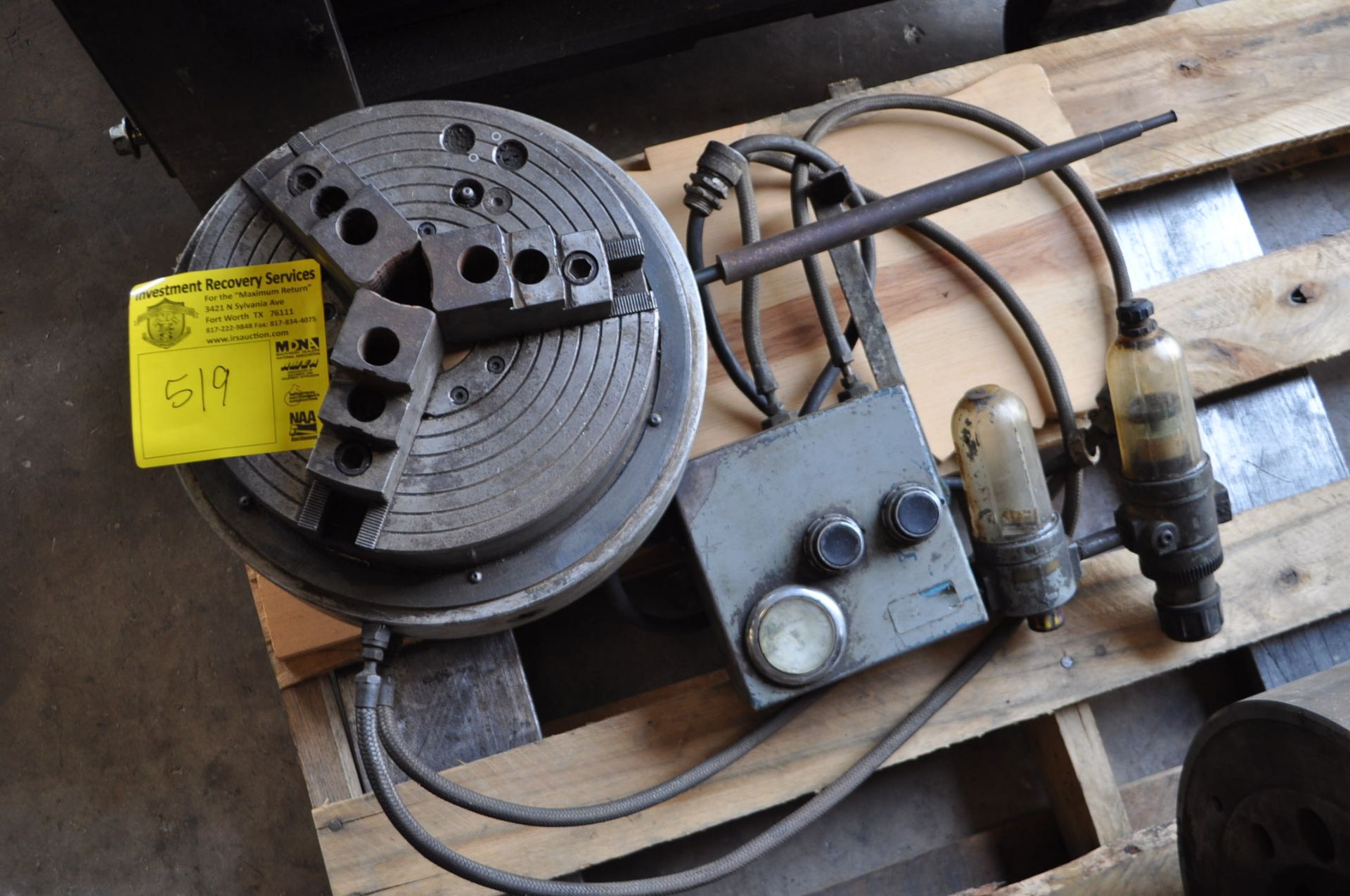 10" D6 Self Contained 3 Jaw Power Chuck with Controls