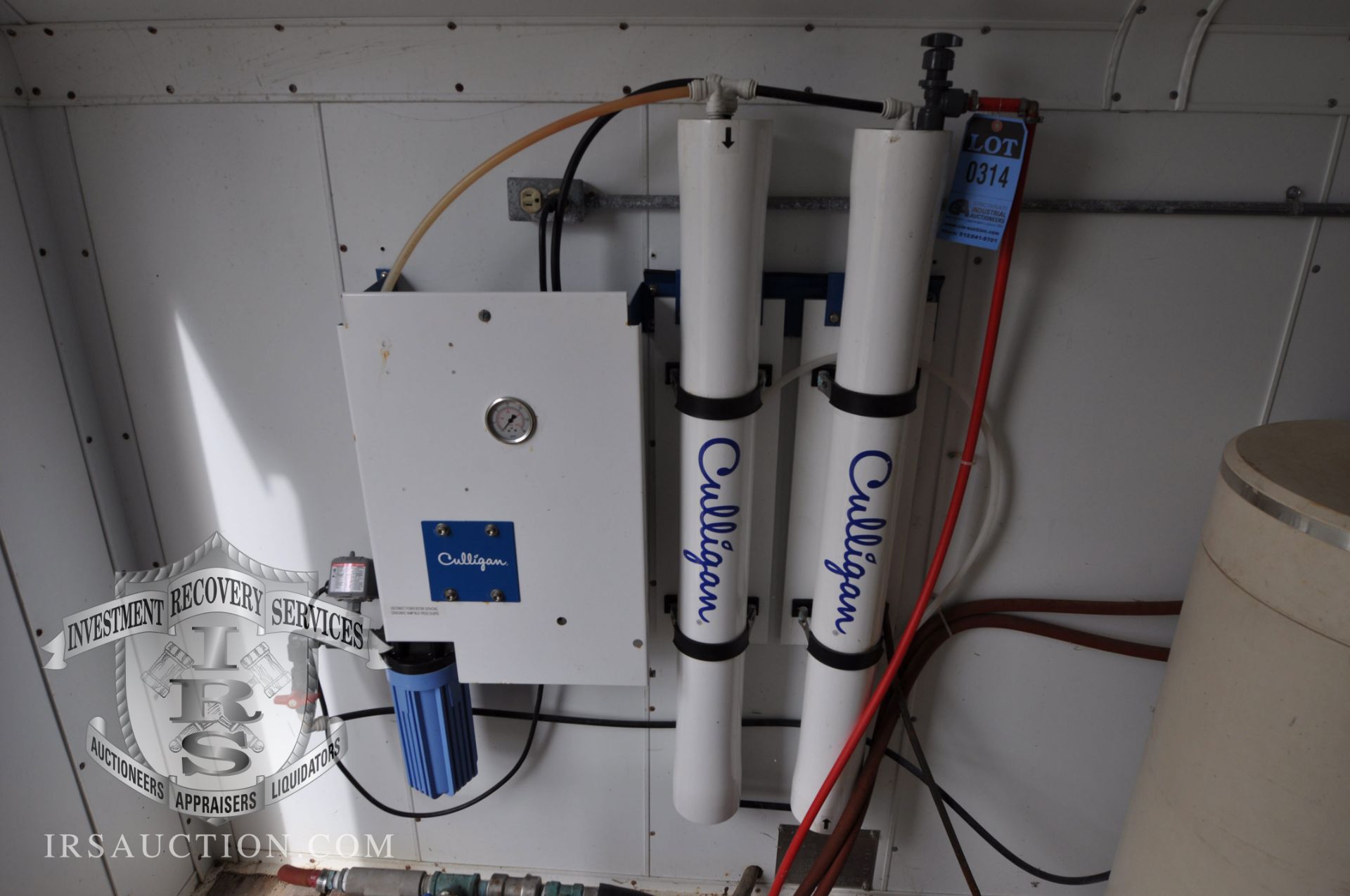 CULLIGAN REVERSE OSMOSIS SYSTEM INCLUDES CONTROL BOX, (2) WATER CONDITIONERS, WATER SOFTENER, & (