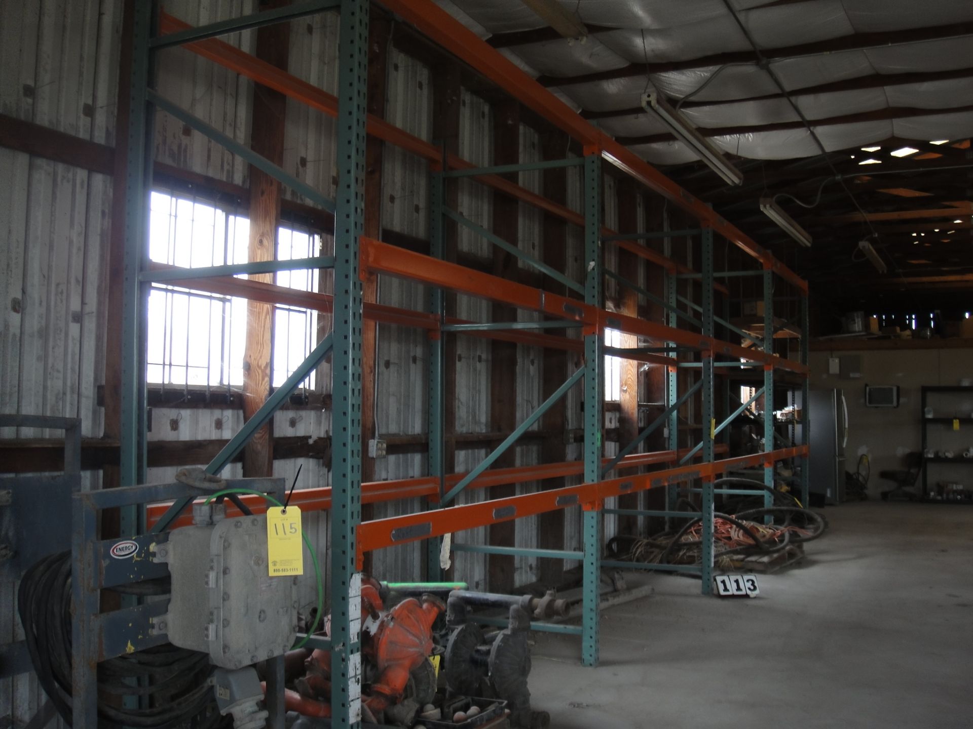 SECTIONS OF PALLET RACK, 10'H X 8'W X 42"D