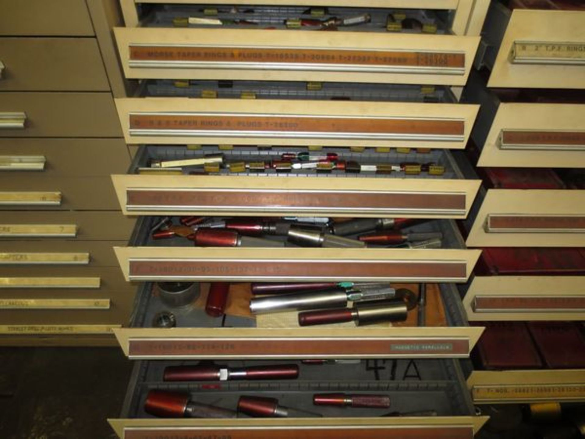 13-DRAWER CABINET W/ARBORS, PLUG GAGES, RING GAGES - Image 2 of 2