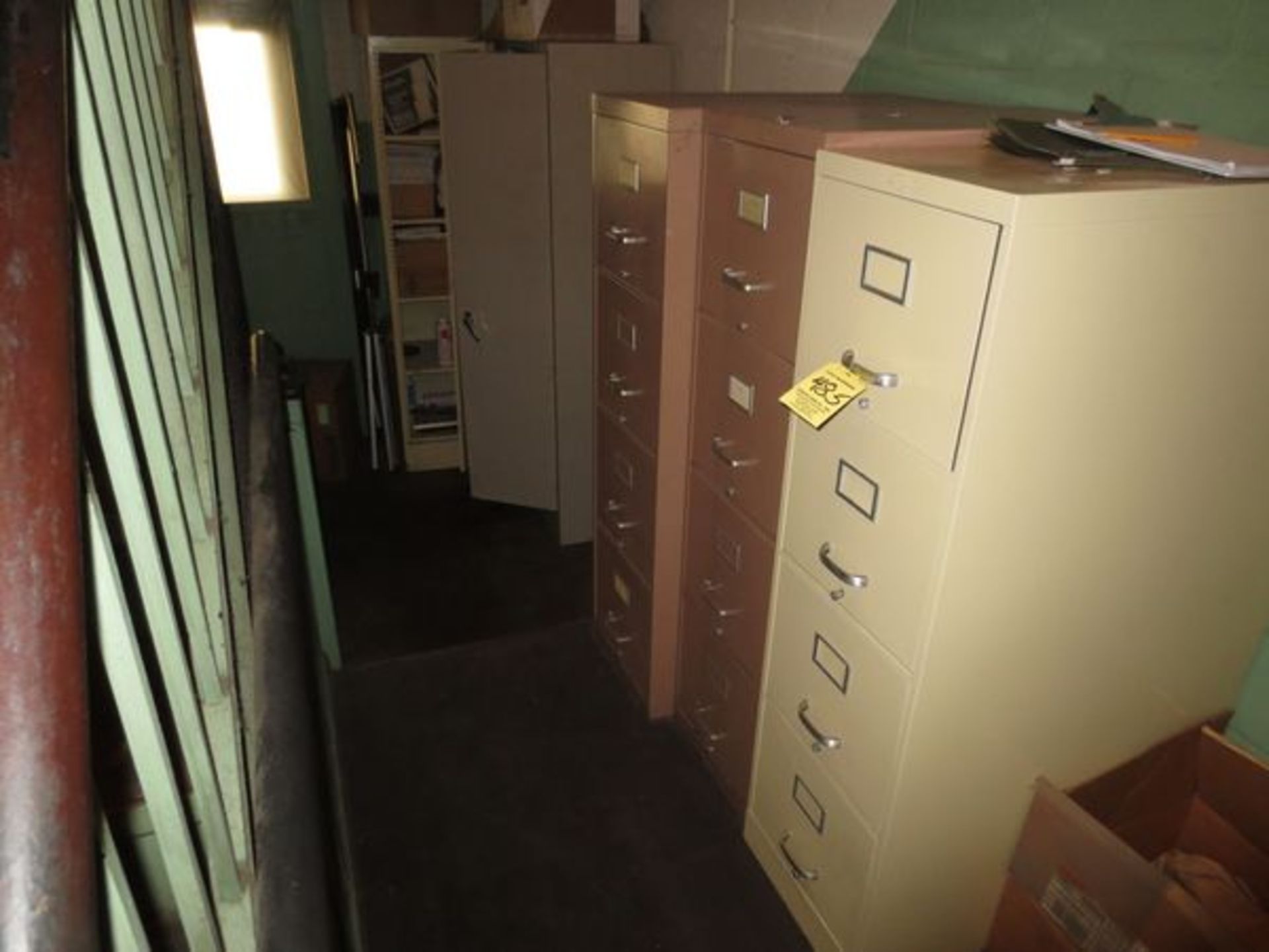 LOT (3) FILES, (2) SUPPLY CABINETS