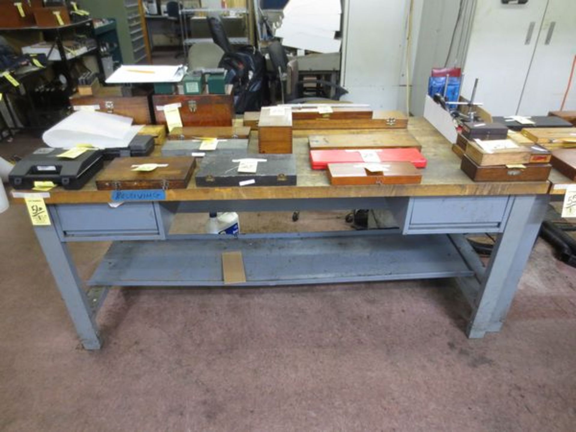 30" X 72" OAK TOP WORKBENCH