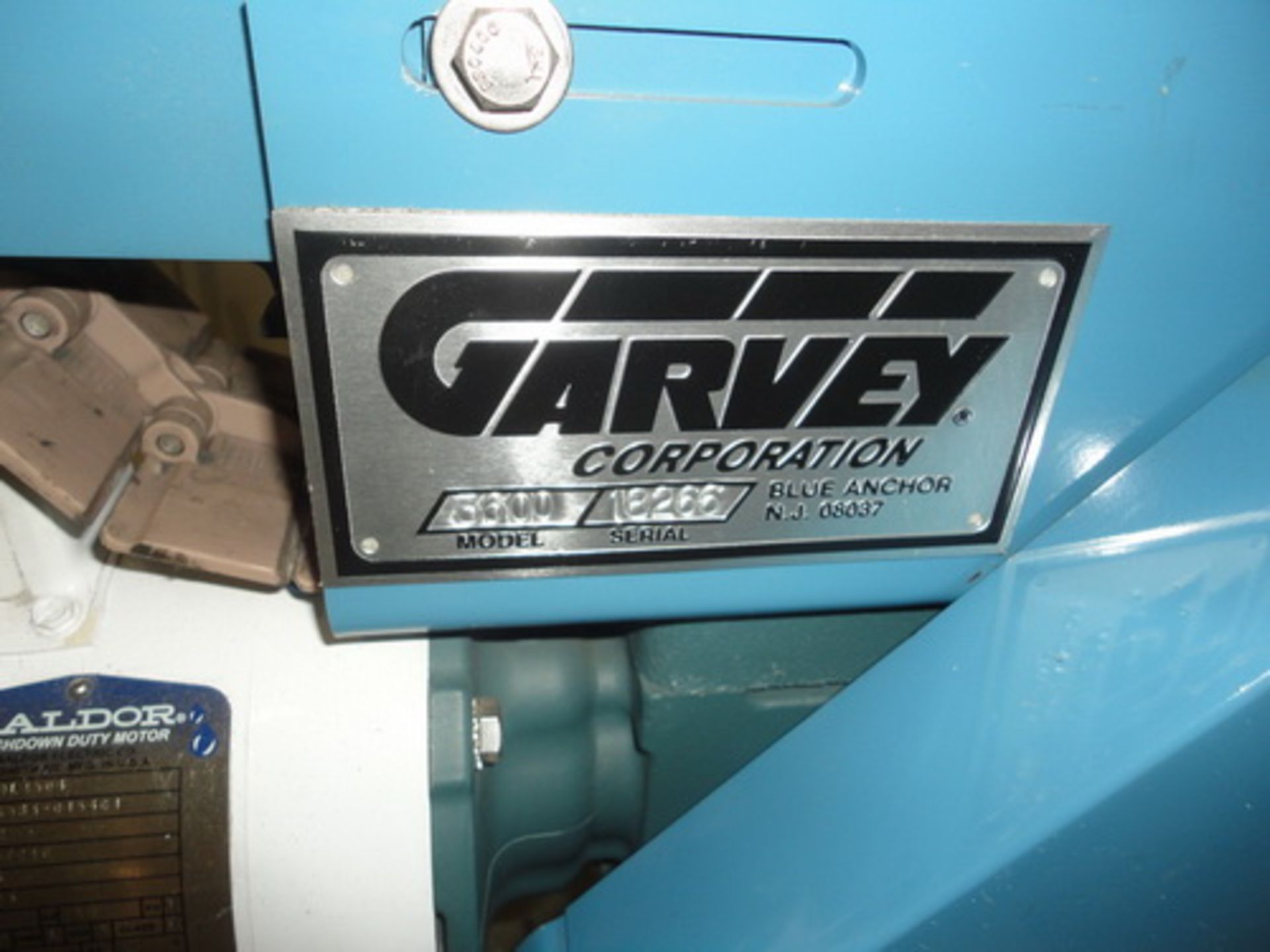 Garvey 5’ Table Top Chain Conveyor, Model 3600, S/N 18266. ½ HP (1/60/110-220V) motor. - Image 2 of 4