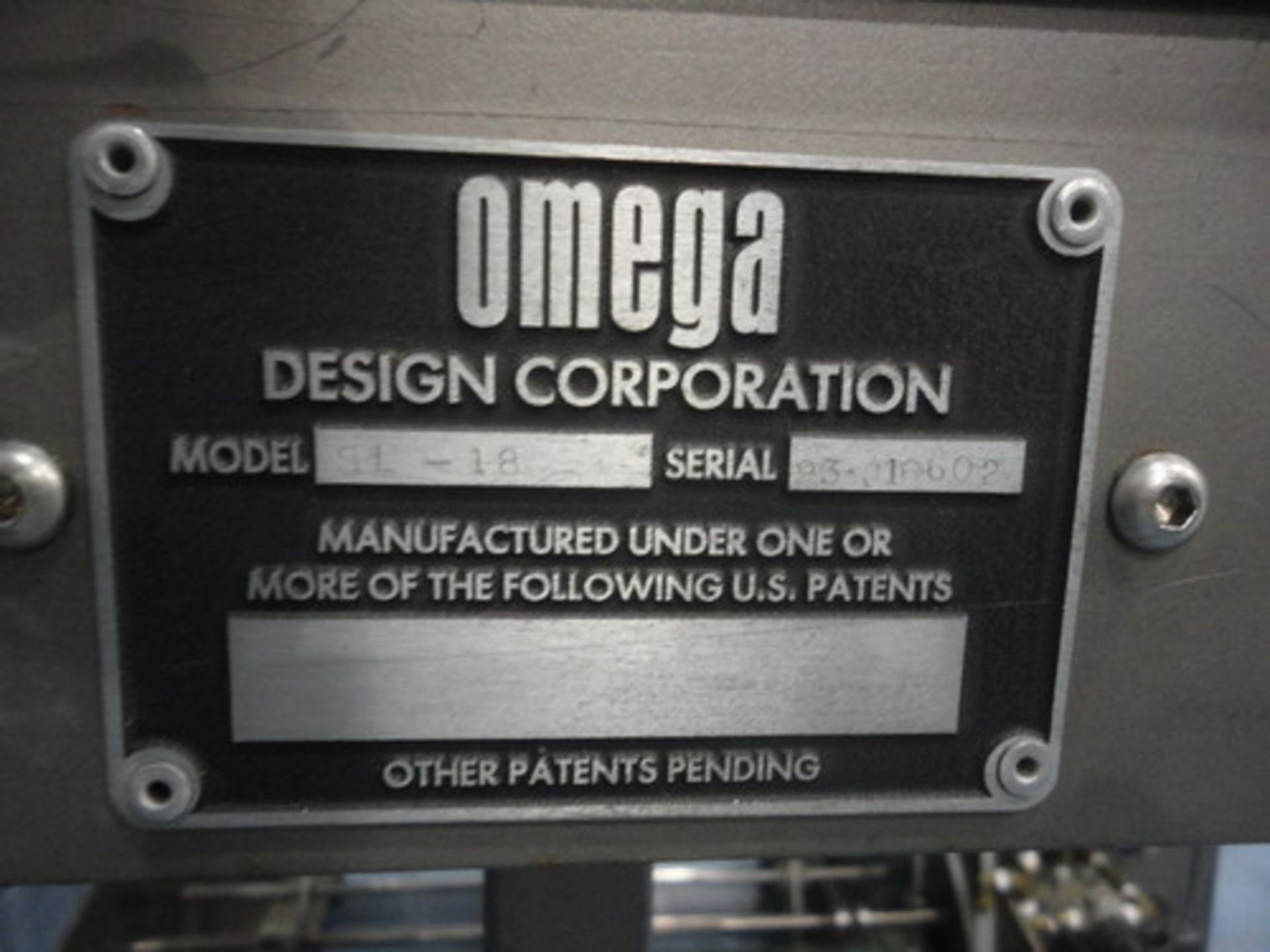 Omega Shrink Bundler, Model SL18, S/N 93-J16602. - Image 7 of 12