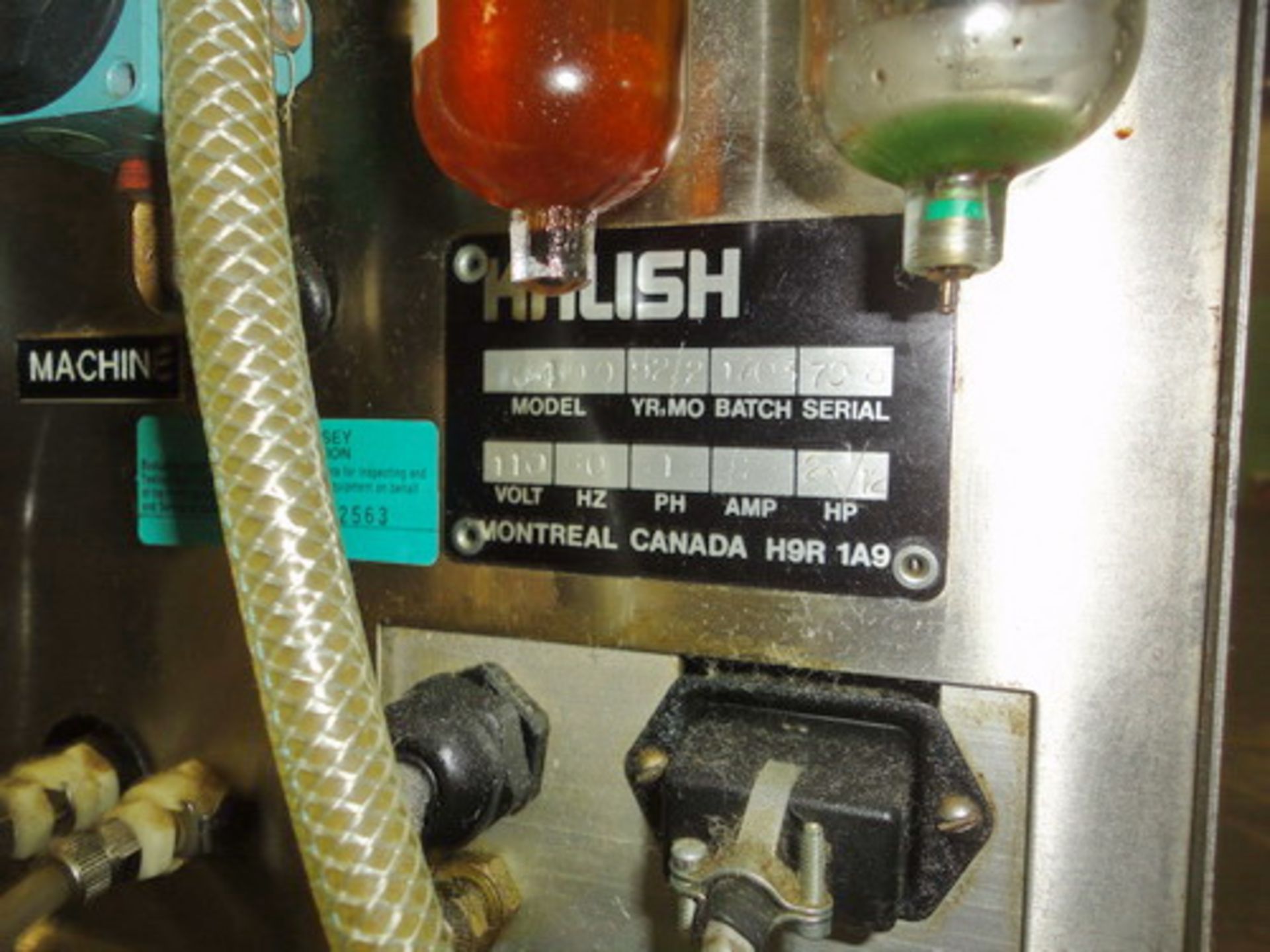 Kalish Automatic Cottoner, Model KOTNR-100, type 8400. Includes pneumatic bottle indexing. - Image 5 of 5