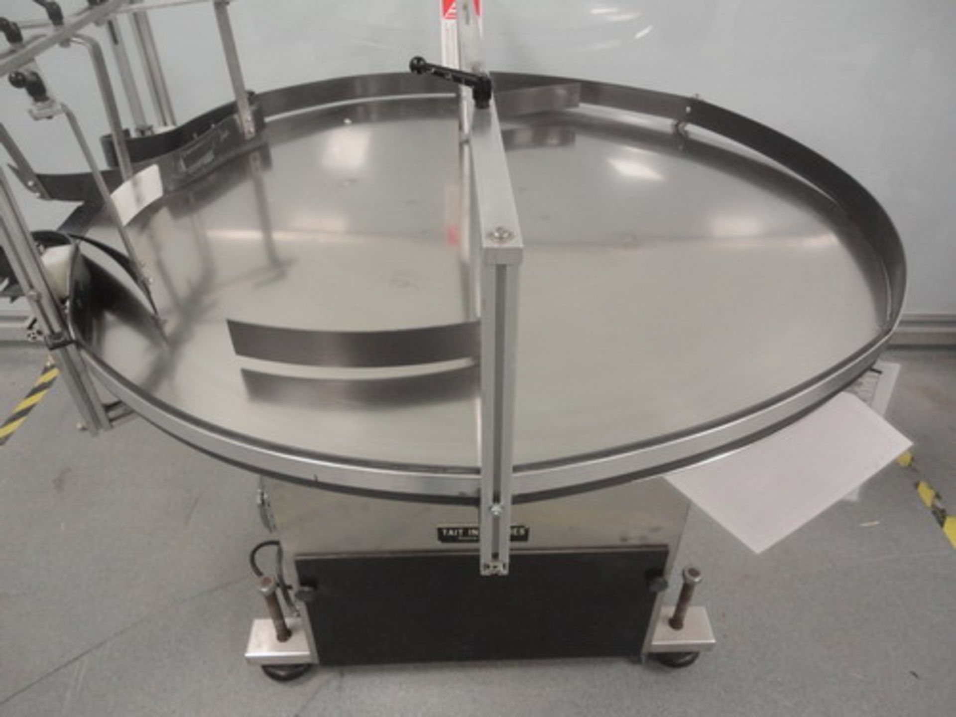 Tait 48” SS Rotary unscrambling table. SS disc & SS cabinet. - Image 2 of 4