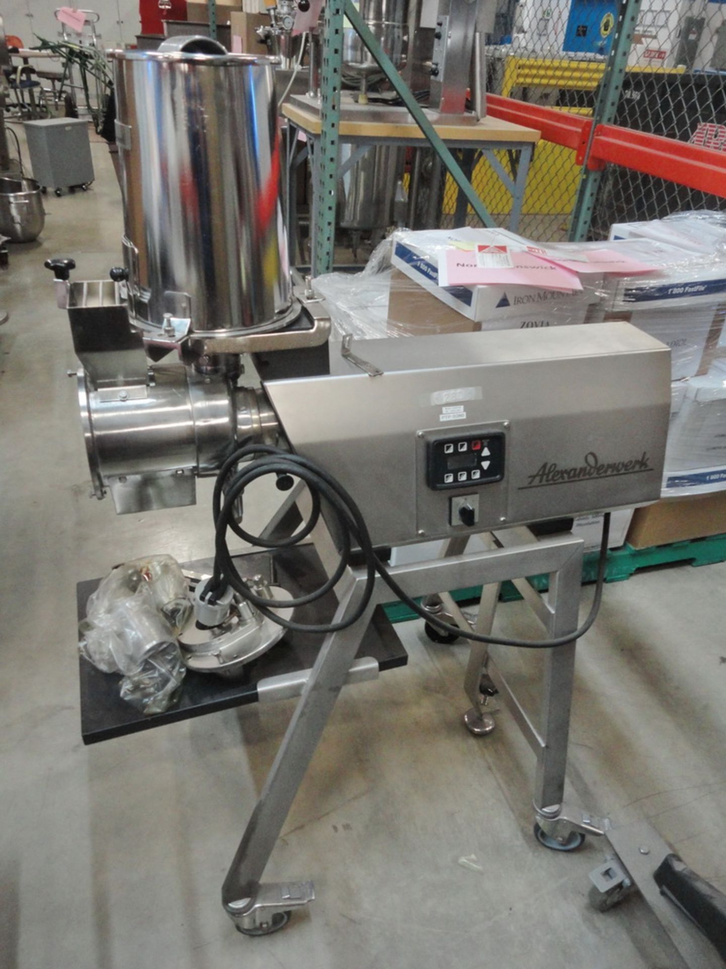 Alexanderwerk Portable Stainless Sieve, Model SKM/NR, S/N 04831867