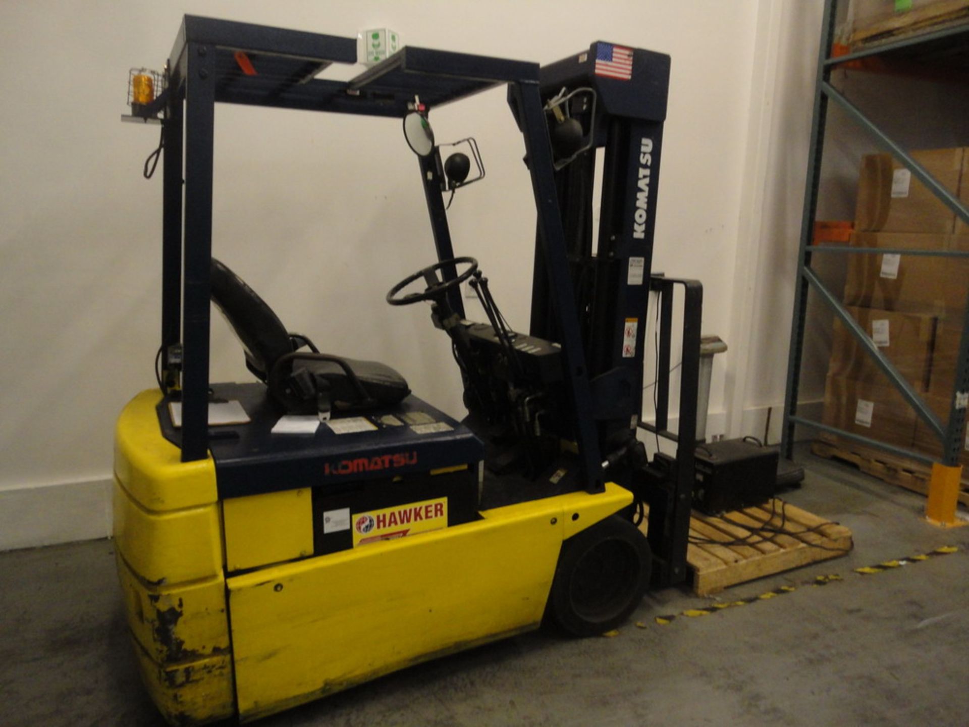 Komatsu Electric 2850 lb Capacity Sit-Down Forklift, Model FB18MK-2, SN 20854A. - Image 7 of 8