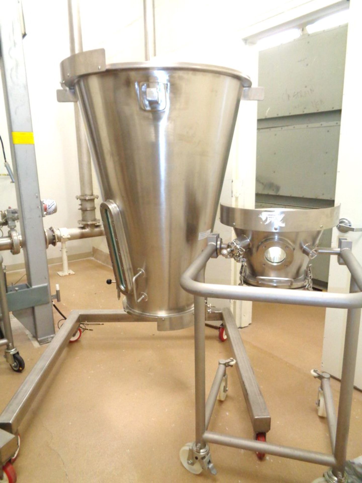 Glatt Fluid Bed Granulator with 9" Wurster, 22L and 45L Drying Inserts, Model GPCG-15, SN 5313. - Image 6 of 25
