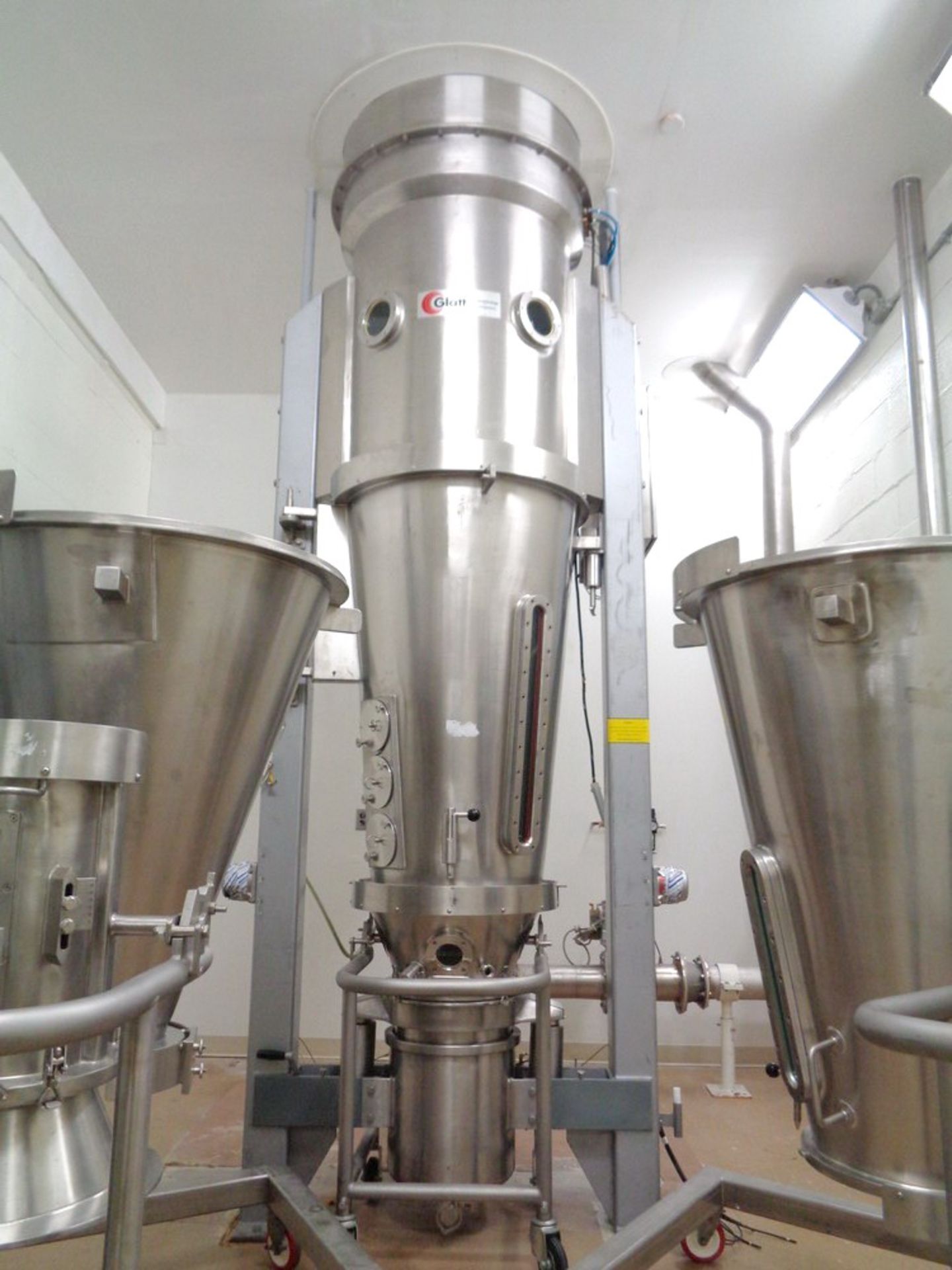 Glatt Fluid Bed Granulator with 9" Wurster, 22L and 45L Drying Inserts, Model GPCG-15, SN 5313. - Image 3 of 25