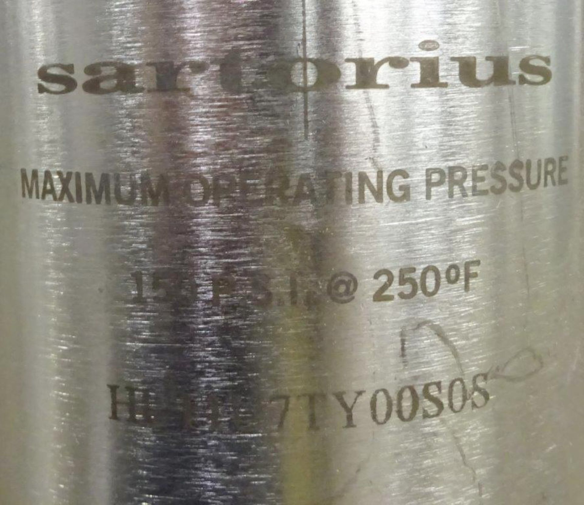 Sartorius Filter Housing, Model HU11U7TY00S0S, Serial# 2102048D. - Image 3 of 9