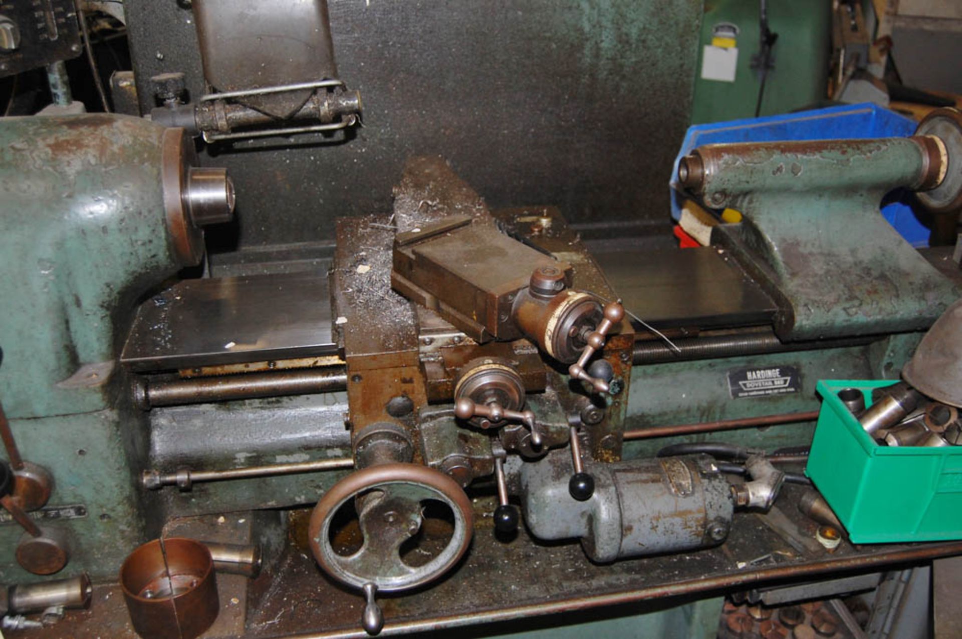 HARDINGE MDL. #HLV-H LATHE, DRAW BAR, PUSH BUTTON VARI-SPEED, COOLANT, THREADING, COLLETS, 4-JAW - Image 3 of 3