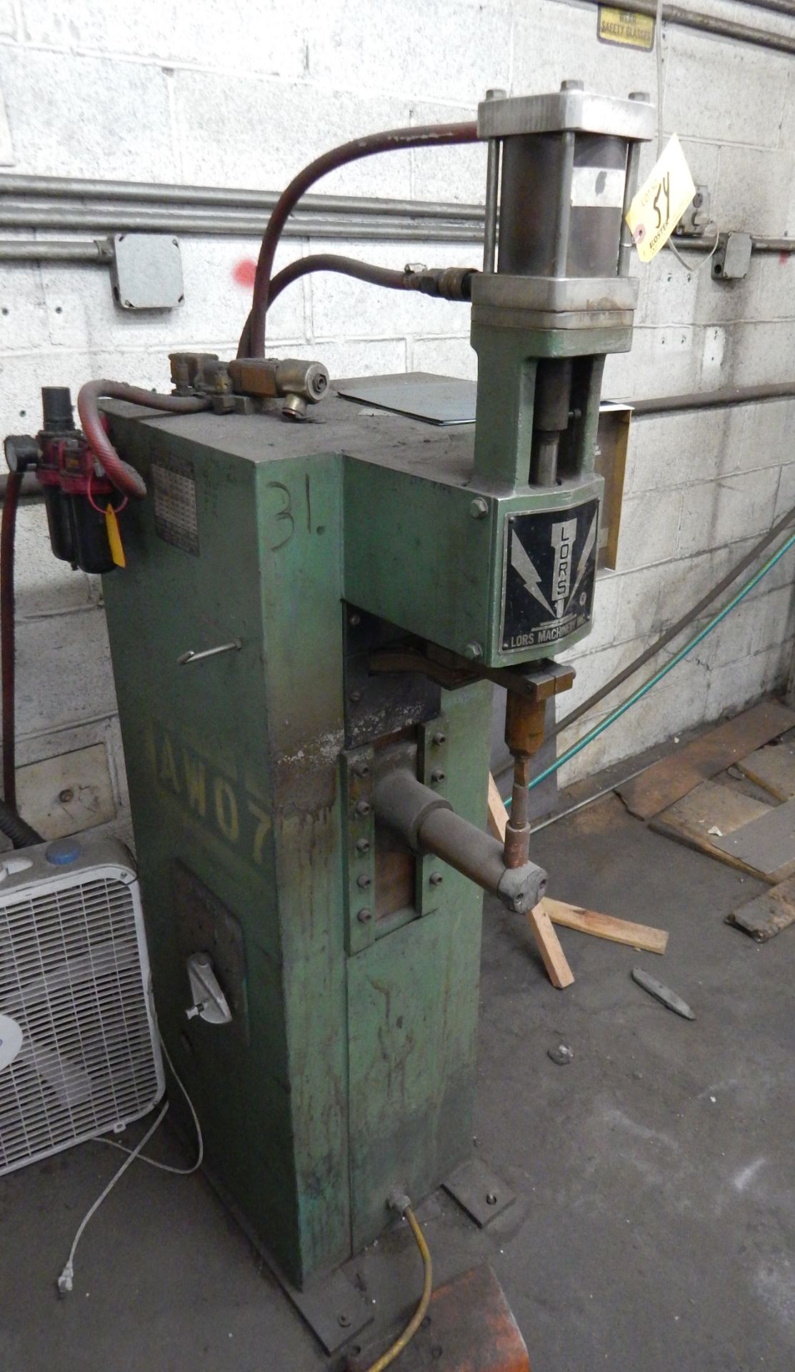 LORS MDL. BMV200/30F 30-KVA SPOT WELDER, WITH 220 PRIMARY VOLTS, SQUEEZE TIMER, WELD COUNT, 7-1/ - Image 2 of 2