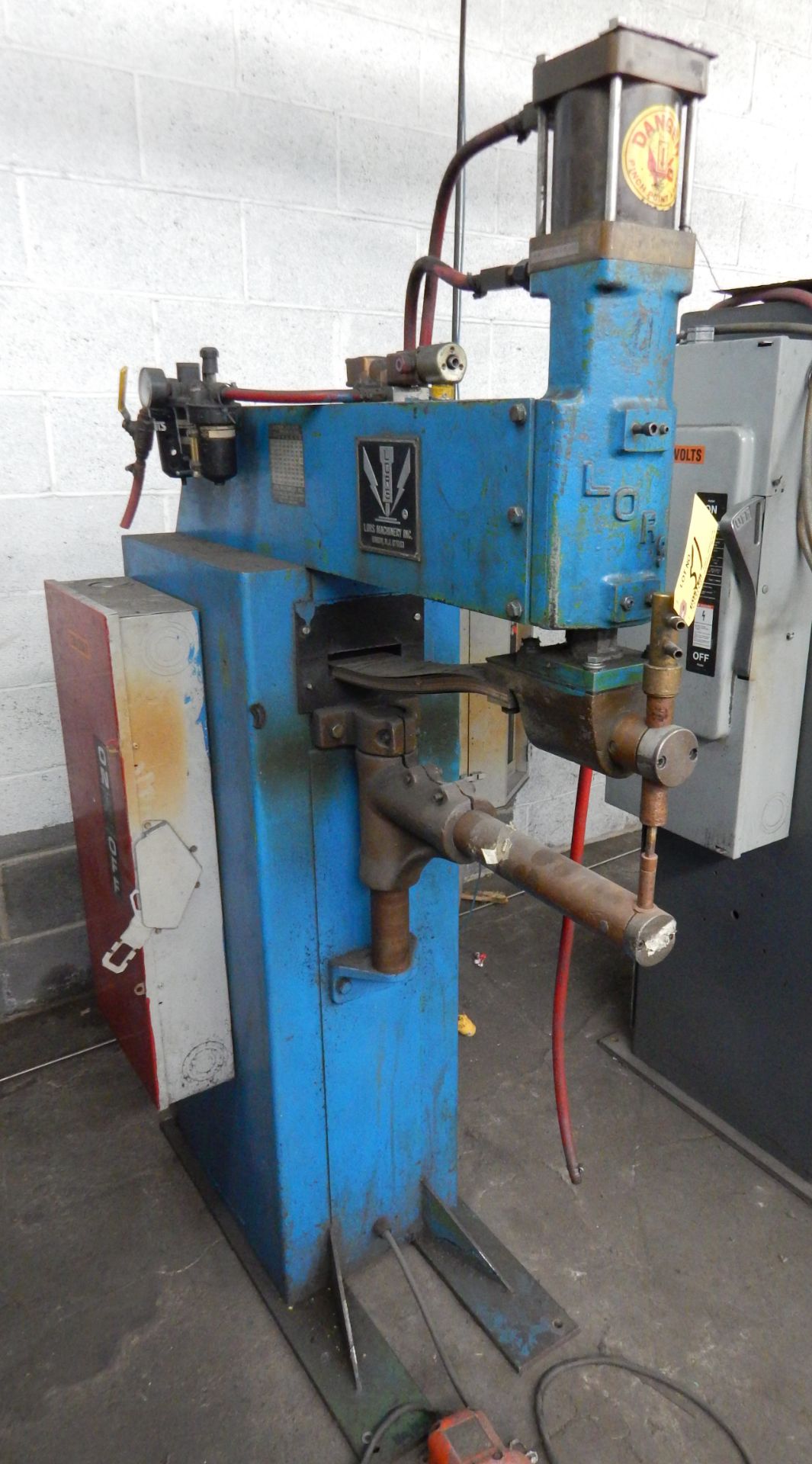 LORS MDL. 140AP 40-KVA SPOT WELDER, 220 PRIMARY VOLTS, INTERLOCK MDL. 105 SINGLE PHASE - Image 2 of 2