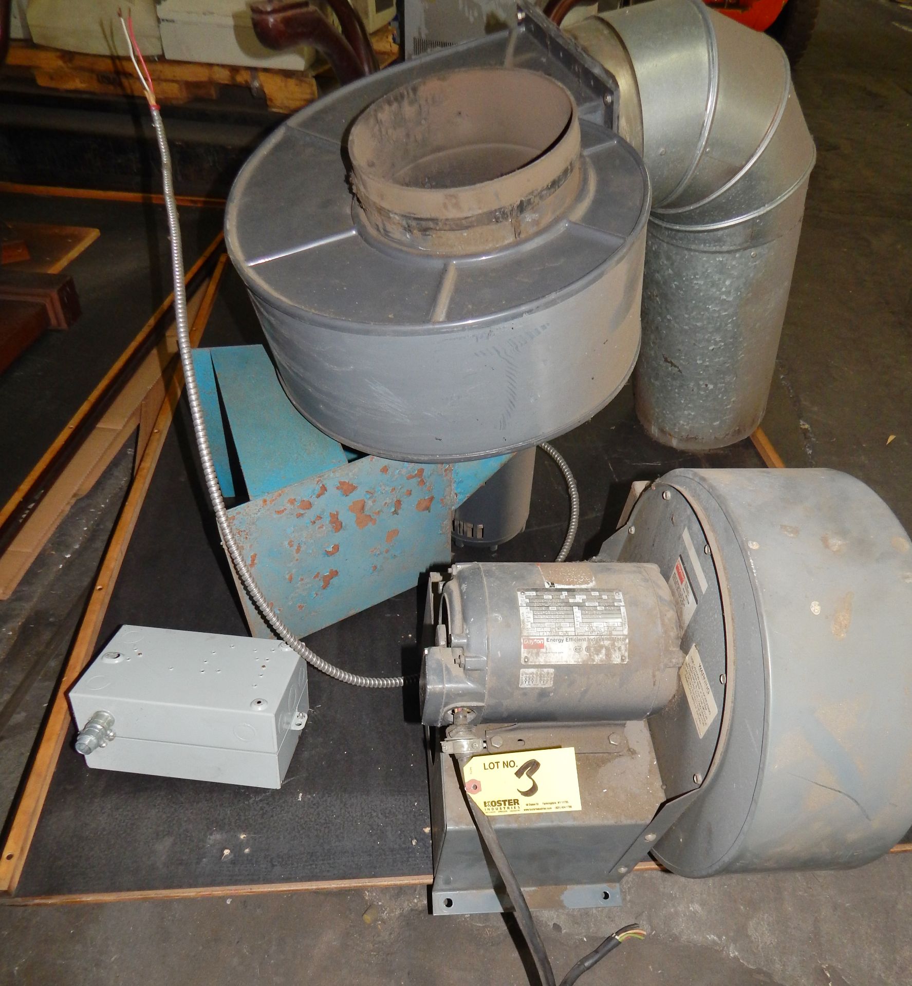 1.5HP DAYTON EXHAUST BLOWER