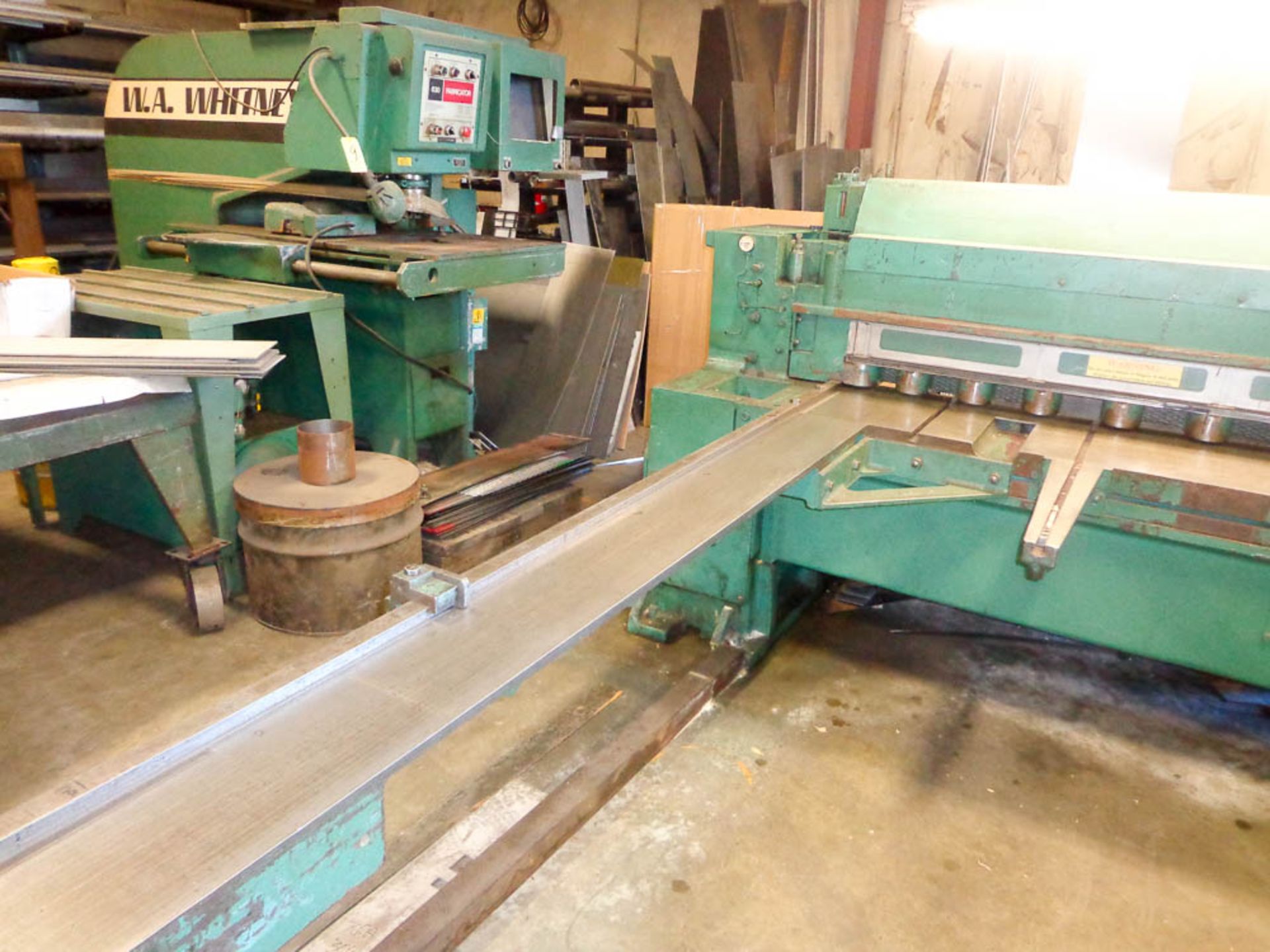 WYSONG MDL. 1025 10' SHEAR, 1/4'' CAPACITY, 9'-3'' SQUARING ARM, PUSH BUTTON, FOOT PEDAL CONTROLS, - Image 3 of 5