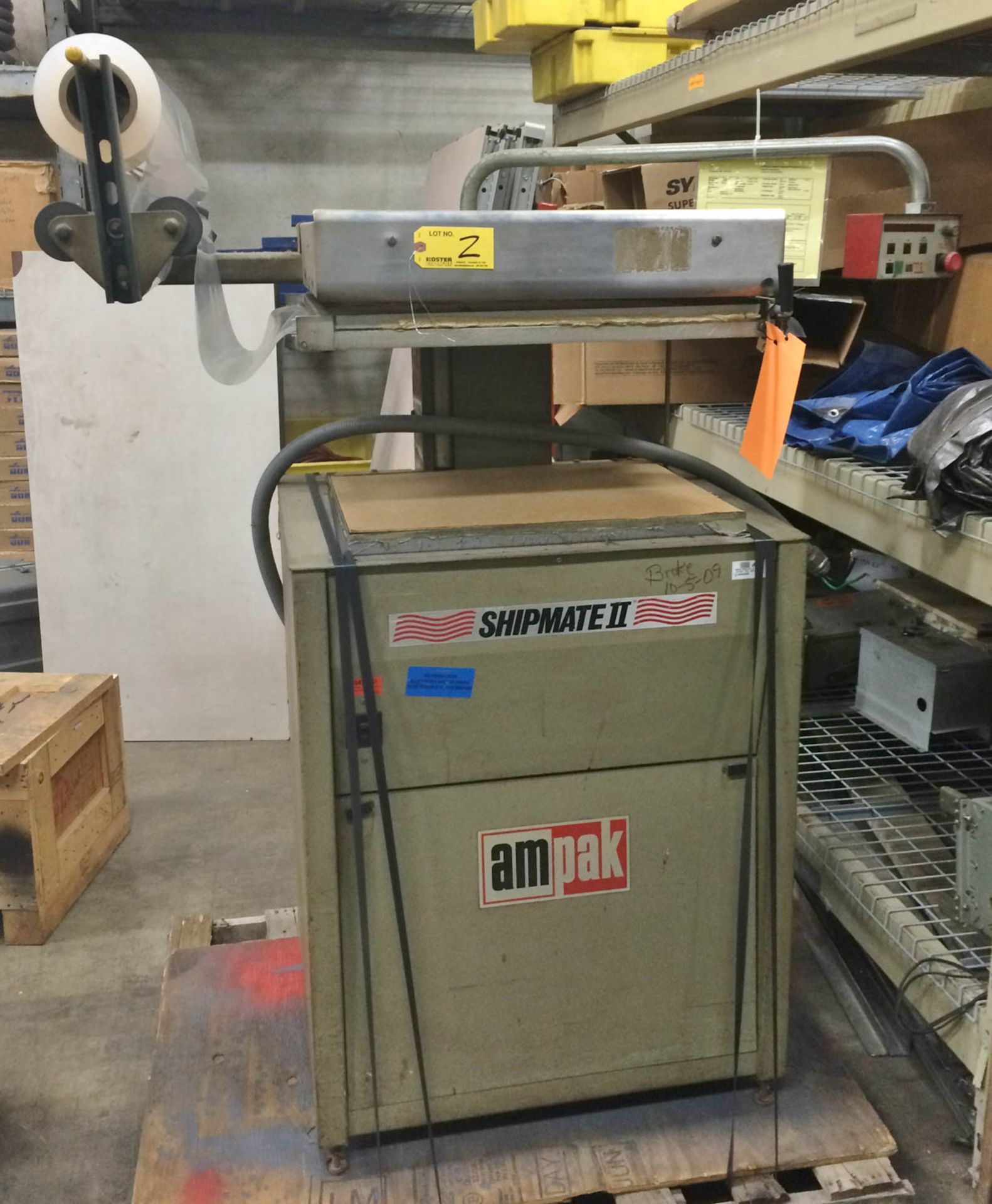 AMPAK MDL. SF1824A SHRINK WRAP MACHINE, S/N: 84F966 [TAG #754]