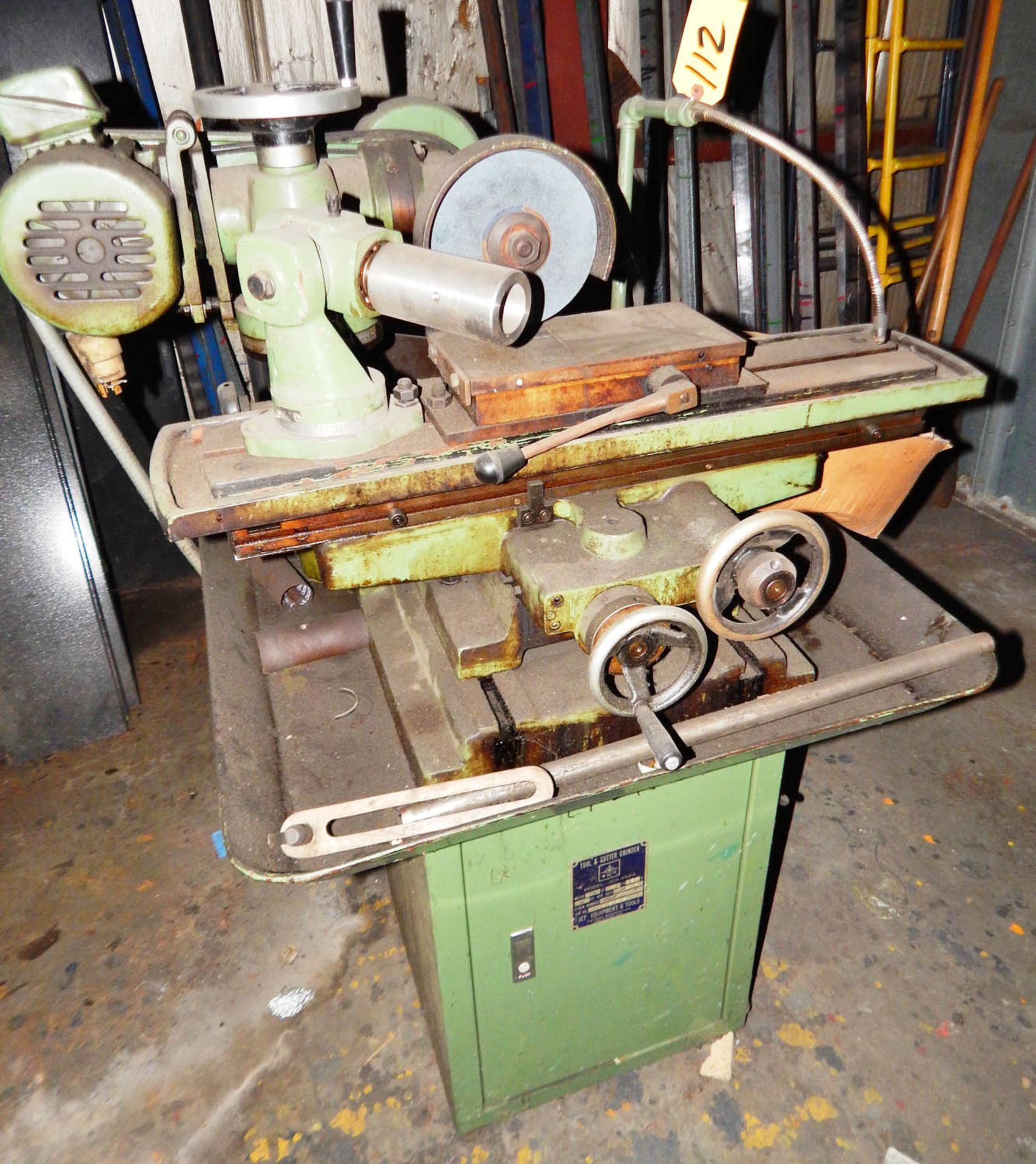 JET JCG-450A TOOL AND CUTTER GRINDER, 1/2 HP, S/N: 2834 (1985)