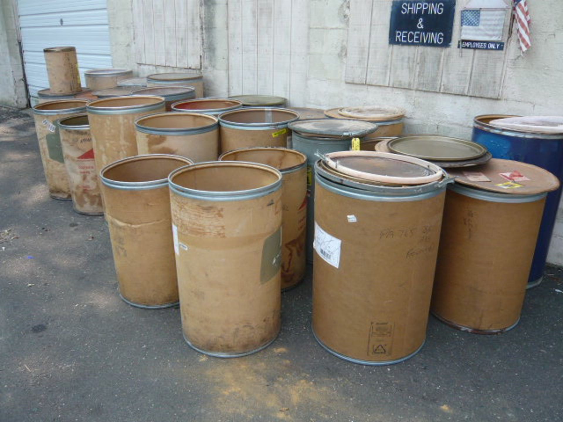 APPROXIMATELY [20] CARDBOARD BARRELS