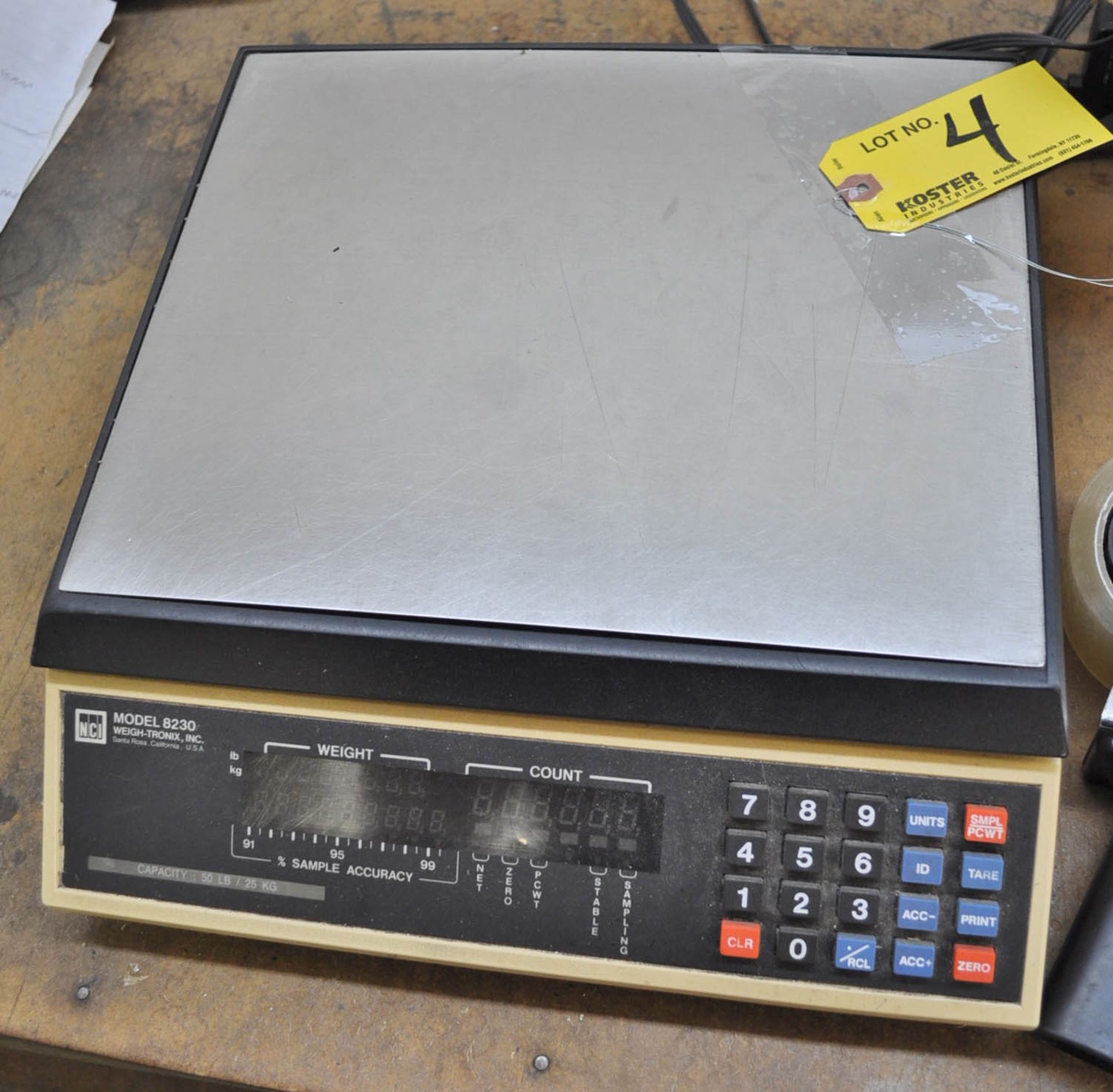 NCI MDL. 8230 DIGITAL COUNTING SCALE