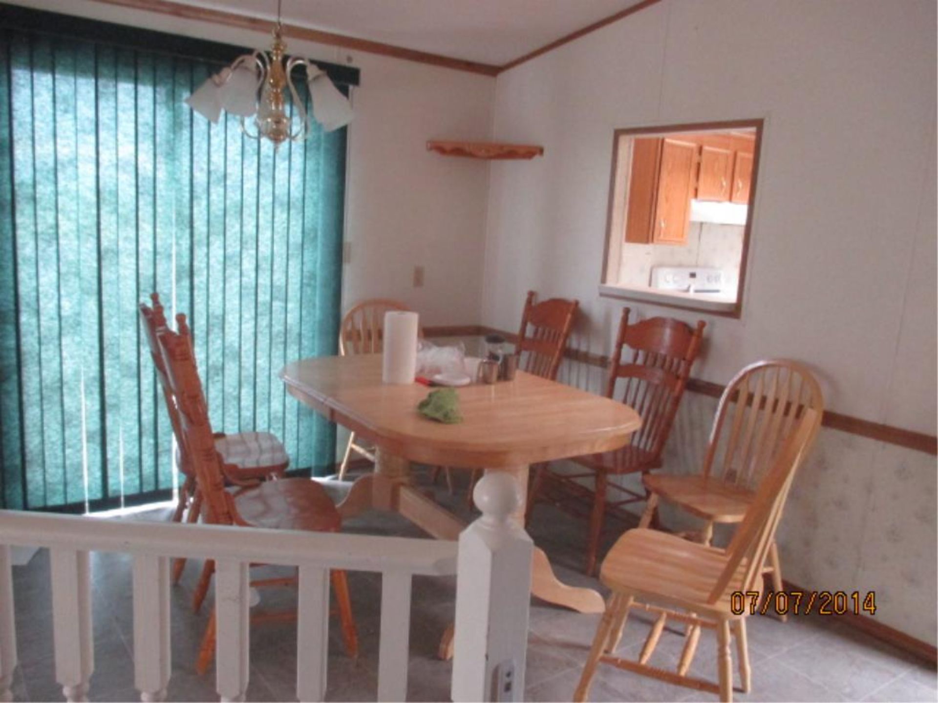 10 Acre Acreage C/W 1994 16 X 80 Living Room Fron Large partially covered deck; 3-Bedrooms in - Image 3 of 15