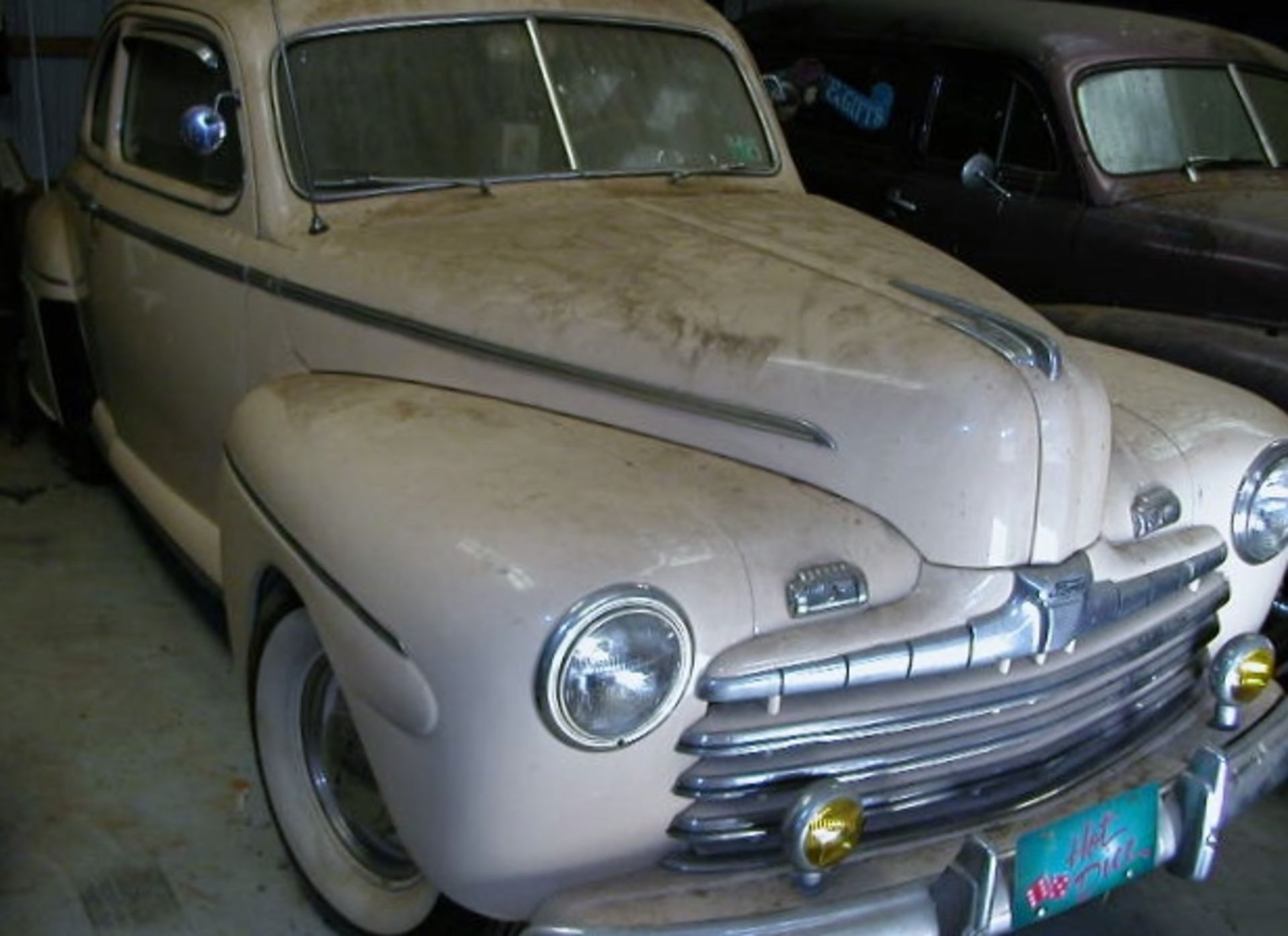 Up For Auction is: 1946 Ford Coupe - Flathead V-8 - 3 Sp Trans - Overdrive - Duel Exhaust - Fog