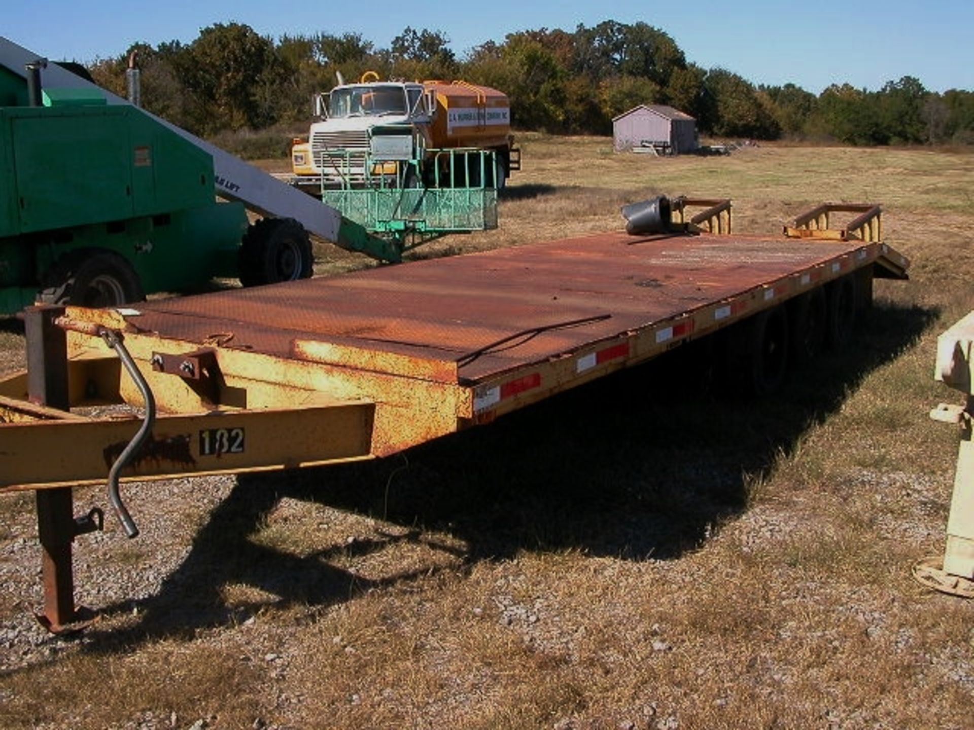 Heavy Duty Flatbed Trailer with Folding Ramps - Image 2 of 2