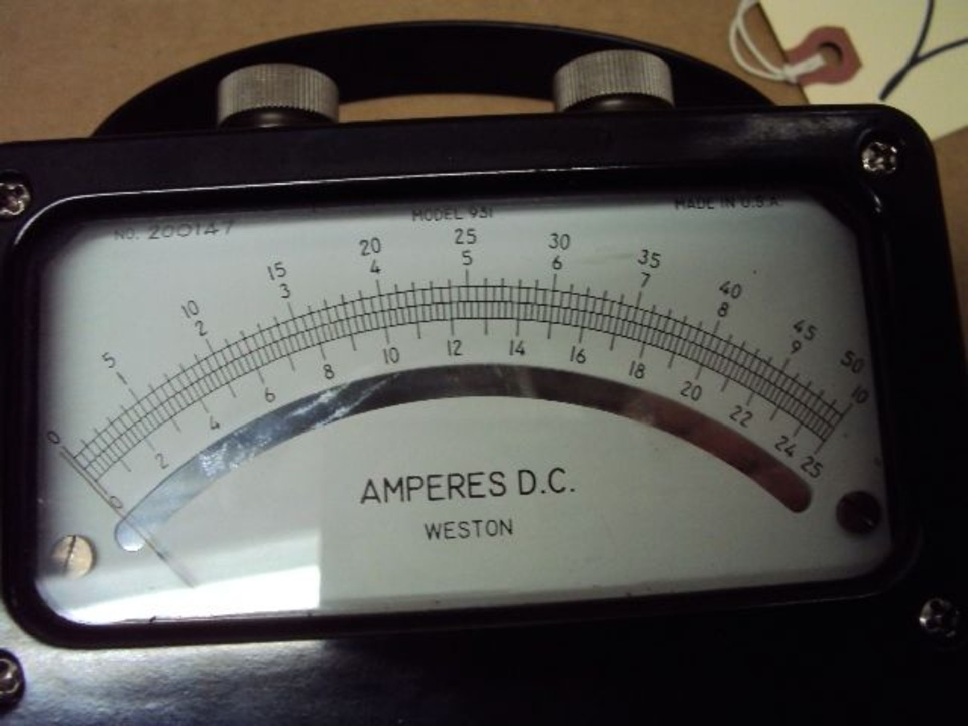 Weston DC Amp Meter Model 931 /267 - Image 3 of 4