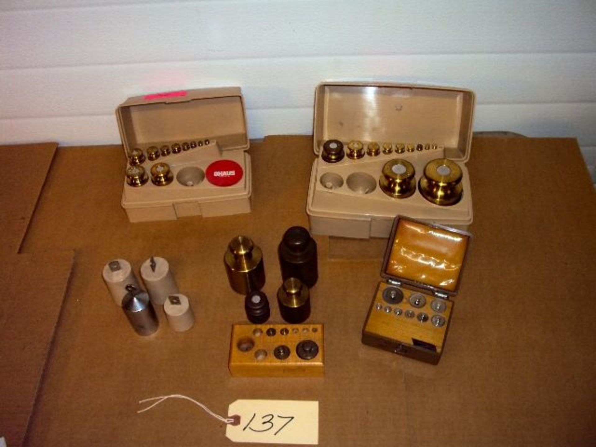 Assorted Ohaus and Ainsworth Metric and English Scale Test Calibration Weights
