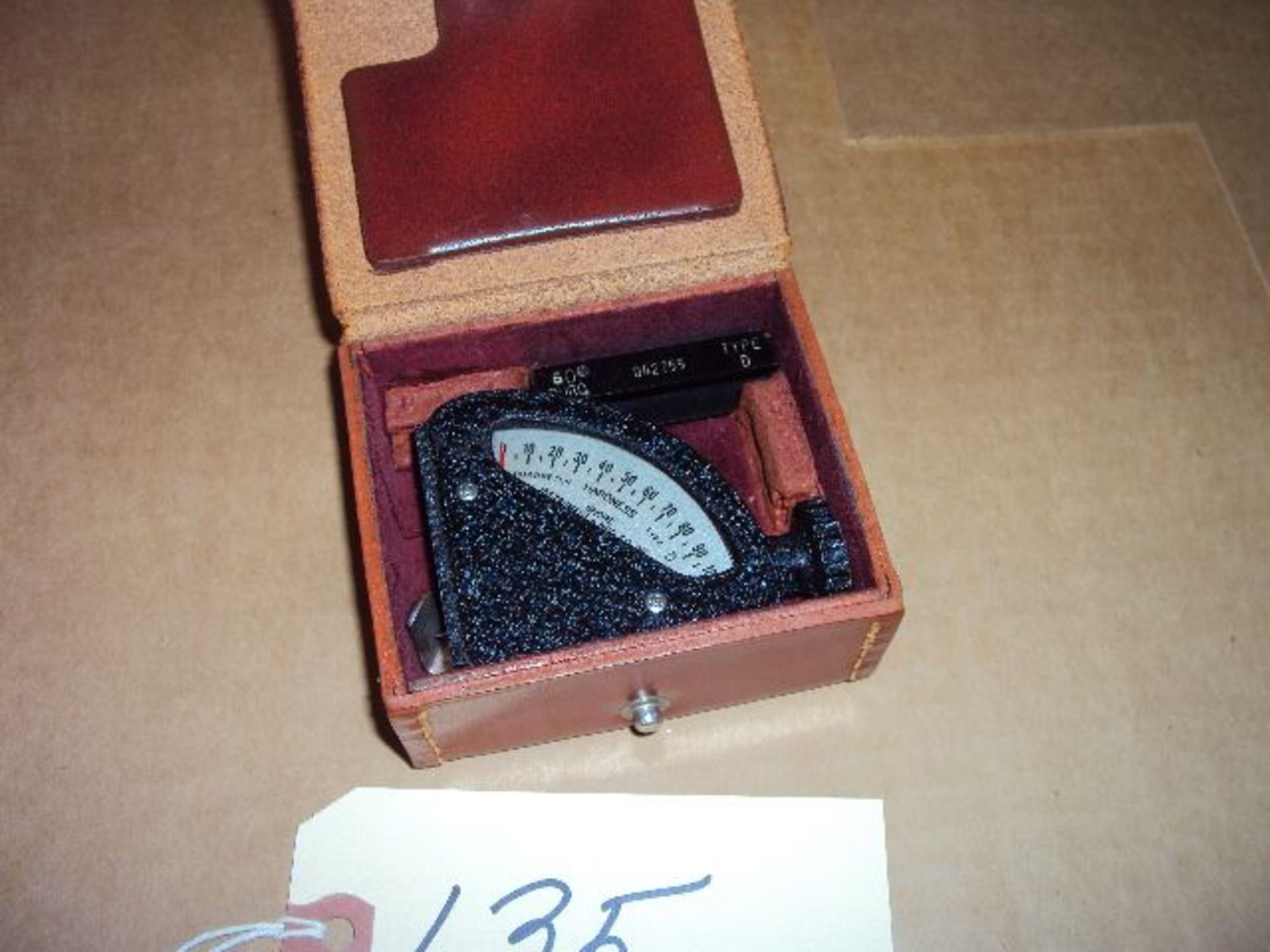Shore Instrument Type D Durometer Hardness Tester with Test Standard in Leather Case - Image 2 of 5