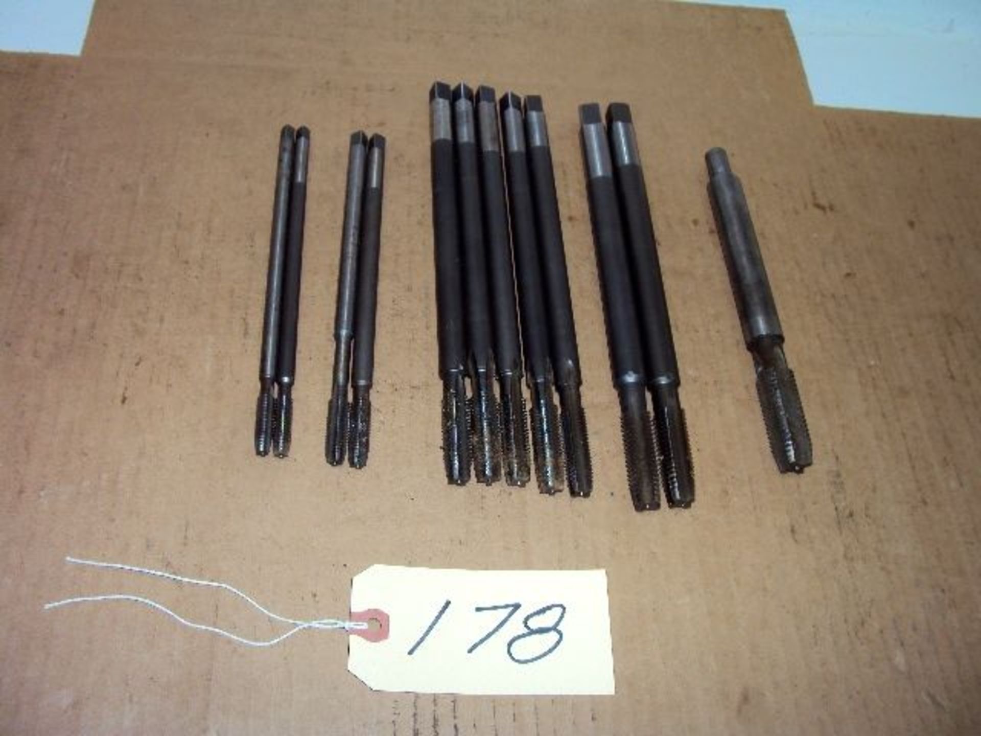 (12) Assorted Long Pulley Taps (1) 3/4” - 10, (2) 5/8” - 11, (5) 1/2” - 13 (2) 3/8” - 16, (2) 5/6” -