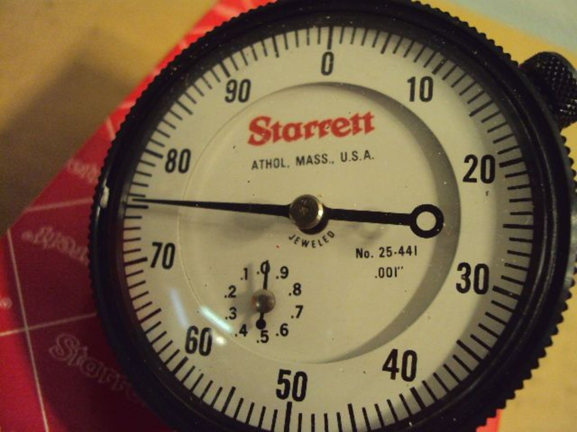 Starrett 25-441J Dial Indicator, 0-1” Fully Jeweled, .001 Increments - Image 2 of 4