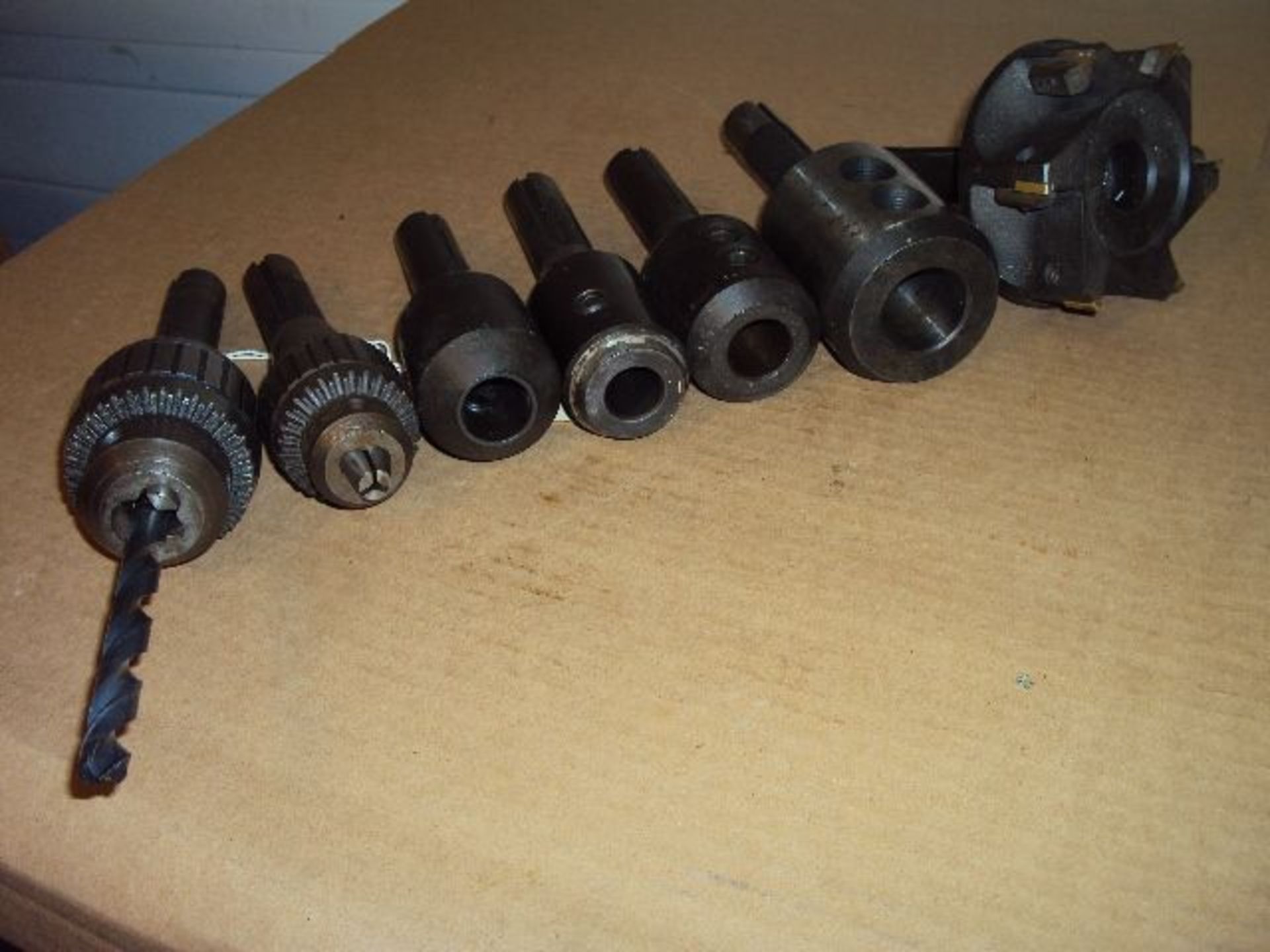 (7) Pcs. R-8 Tooling - Jacobs 14N & 11N Drill Chucks, 4” Dia Carbide Insert Face Mill & (4) End Mill - Image 6 of 6