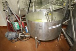 Aprox. 51" W x 24" Deep S/S Brine Make-Up Tank with Aprox. 3" x 2-1/2" Clamp Type S/S Head and