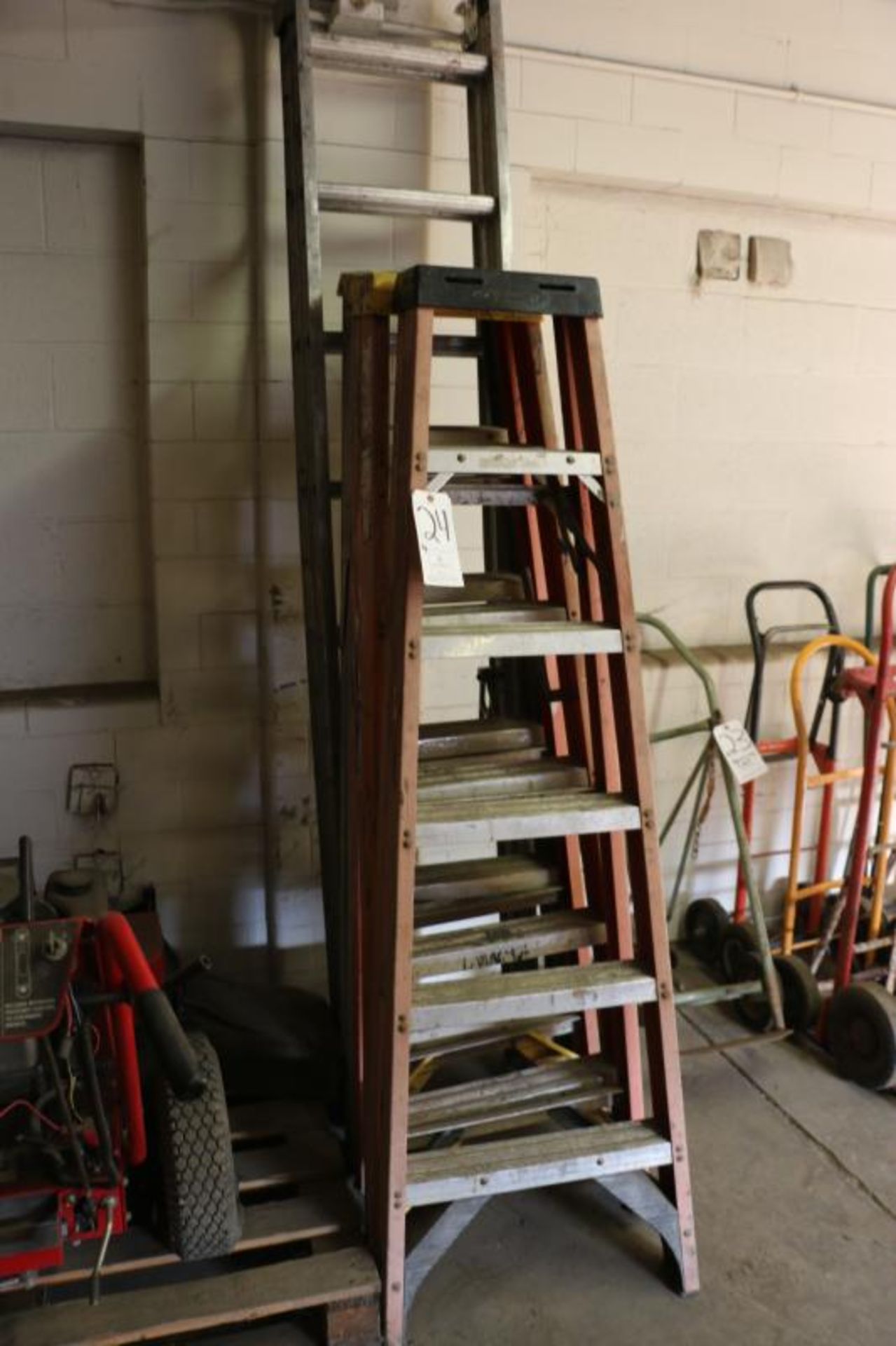 Assorted Ladders - (3) 6 ft. A-Frame and (1) Extension