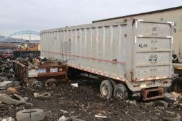 1996 Open Top 45' Aluminum Trailer, Plate XDZ-0472, Vin #:  1E1U1X38OTR18646