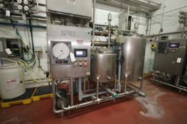Highland 2-Tank Skid-Mounted S/S CIP System, S/N 53017.1 and .2 with Approximately 250 and 100