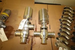 Sudmo 2-1/2" 3-Way Clamp Type S/S Air Valves (NOTE: (1) Missing Clamp)