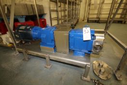 Waukesha Positive Displacement Pump, Model 130, S/N 369629-04 with 3" Clamp Type S/S Head and 7.5 hp