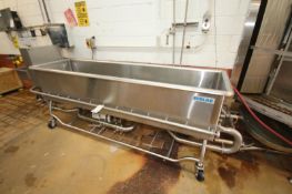 Ecolab Aprox. 99" L x 24" W x 21" Deep Portable S/S Jet Spray COP/Wash Trough with Aprox. 7-1/2 hp