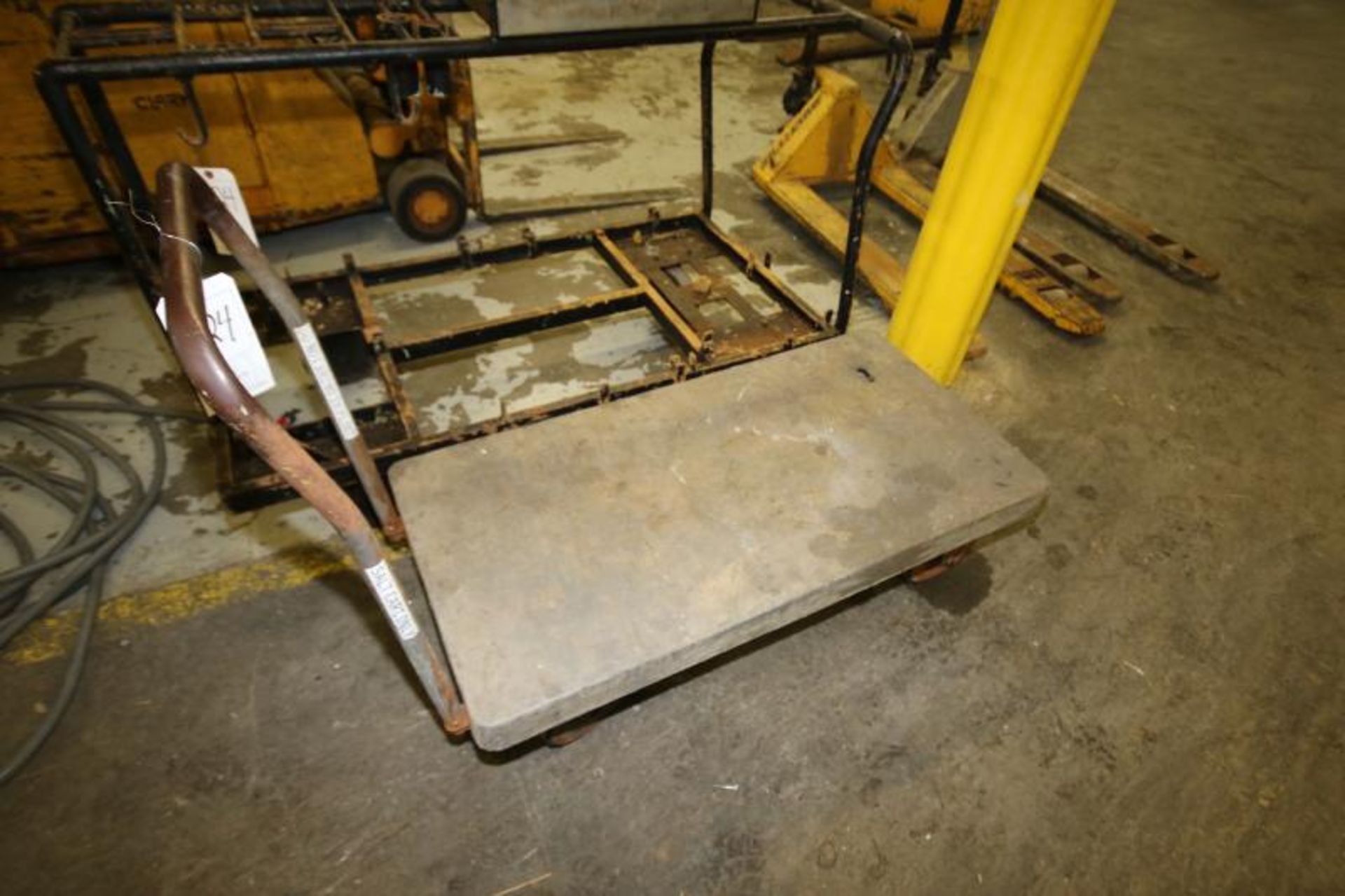 Lot with 5 ft. Metal Tool Cart and 4 ft. Composite 4-Wheel Flat Cart - Image 2 of 2