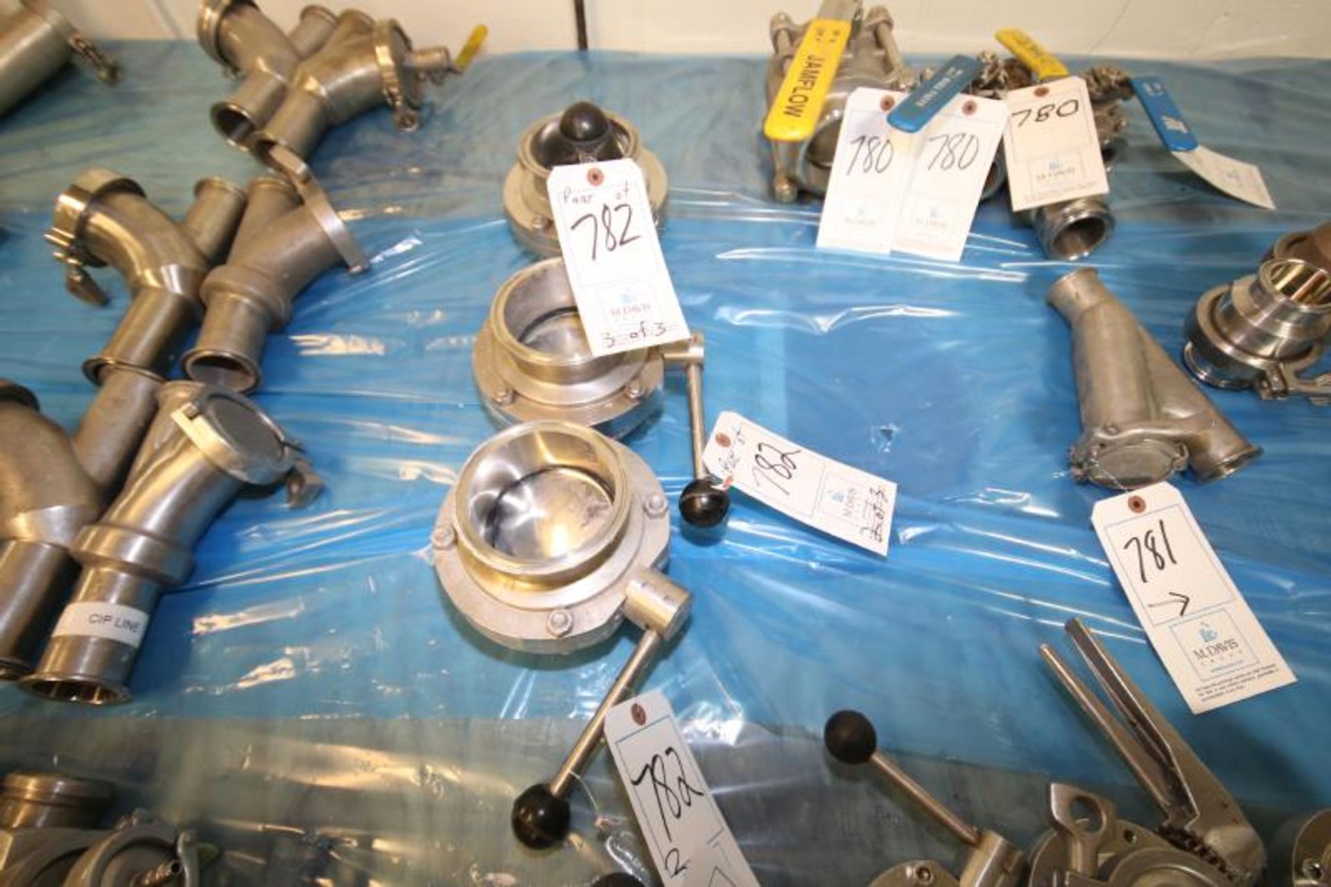 4" Clamp Type Butterfly Valves