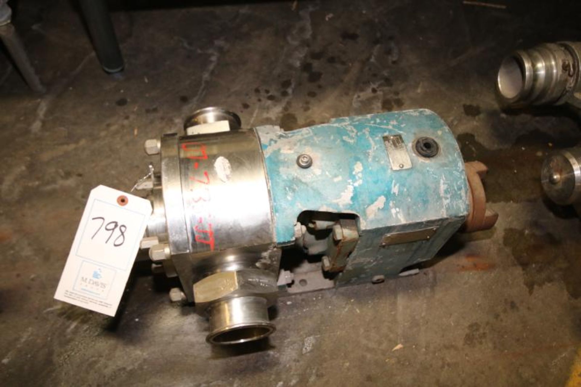 G &H Positive Displacement Pump, Model M062130B, S?N 311584 with 3" Clamp Ports (Note: No Drive)