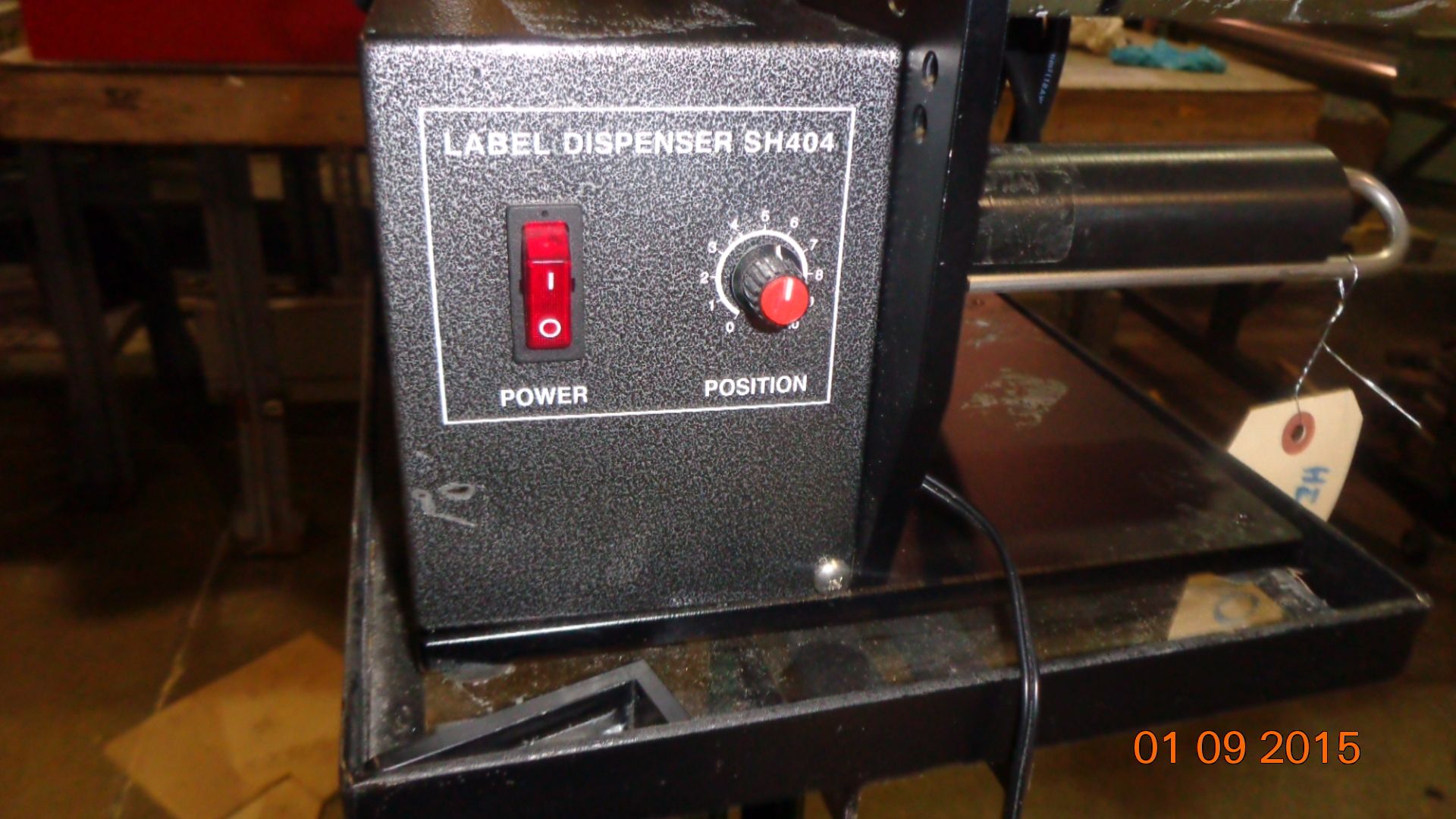Label Dispenser with Stand on Caster, Model SH404 (LOCATED IN IOWA, RIGGING INCLUDED WITH SALE - Bild 2 aus 3