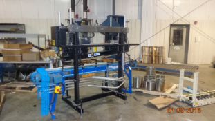 Powered Lid Closer with SpanTech Conveyor on Heavy-Duty Stand (LOCATED IN IOWA, RIGGING INCLUDED