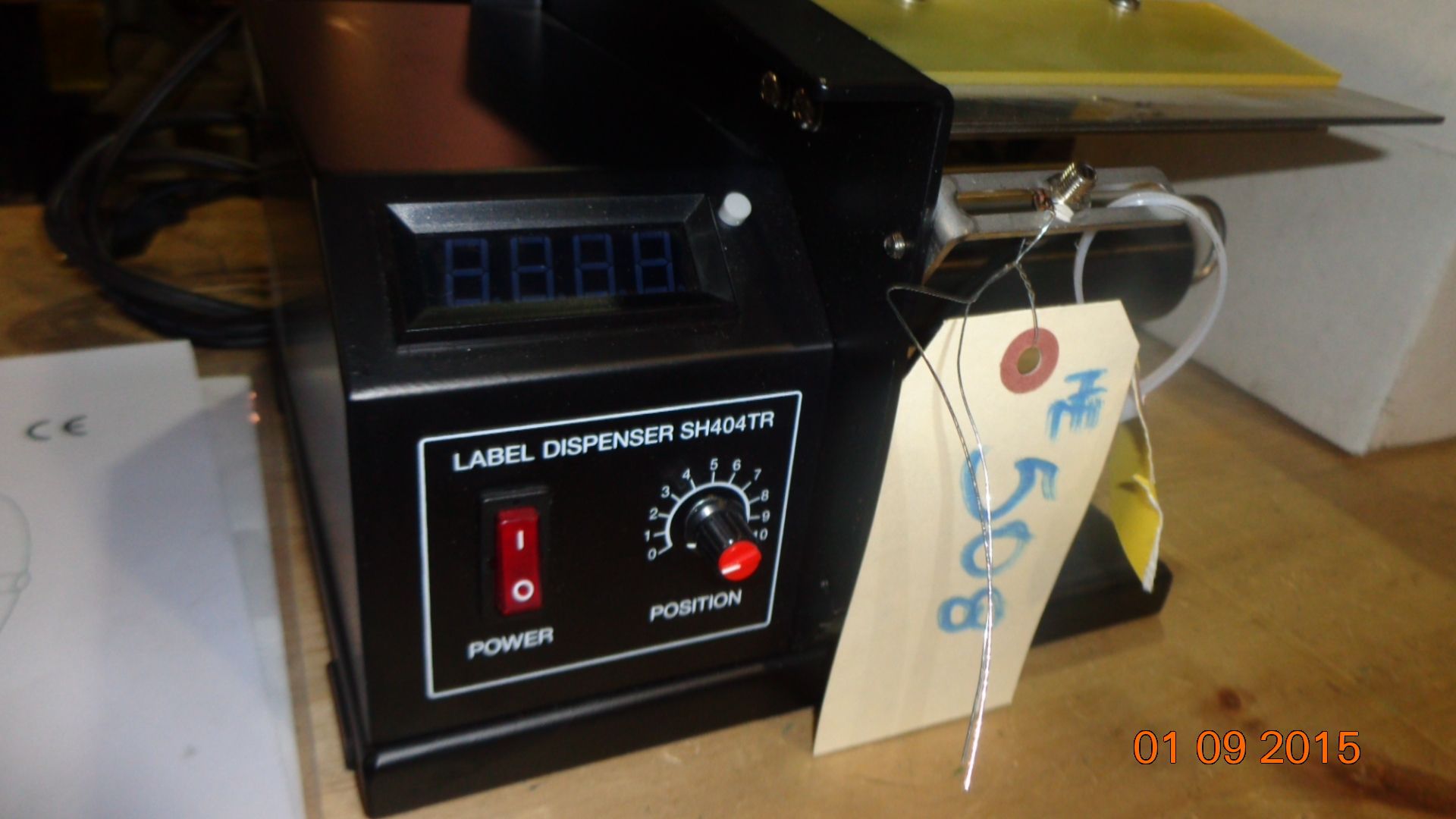 2013 Tabletop Label Dispenser with Label Length Control and Label Counter, Model SH404TR (LOCATED IN - Image 2 of 3