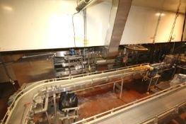 2000 Ambec Grip Type Horizontal S/S Bottle Rinser, Model L2000-5311, with Blowers & Controls (