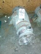 Fristam 7.5 hp Liquid Ring Centrifugal Pump, Model FZX150, S/N FZX15099240 with 2" x 2" S/S Head and