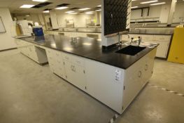 Hamilton Aprox. 266-1/2" L x 36-1/2" H Center Island Double Sided Laboratory Cabinet System with