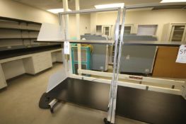 Hamilton/Colson 2-Shelf Aprox. 44" L x 30" W Adjustable Acid Resistant Top Portable Lab Rack (